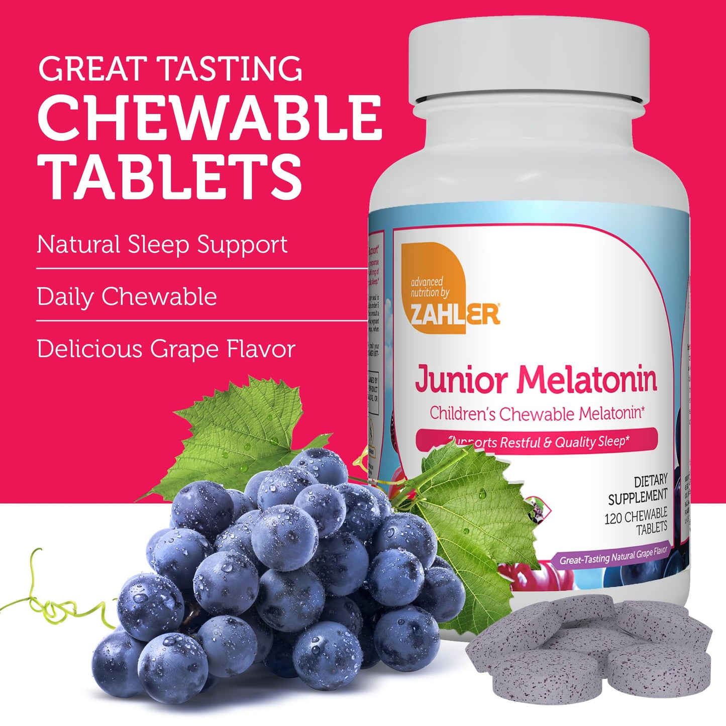 Zahler Children's Melatonin Tablet 120 Count