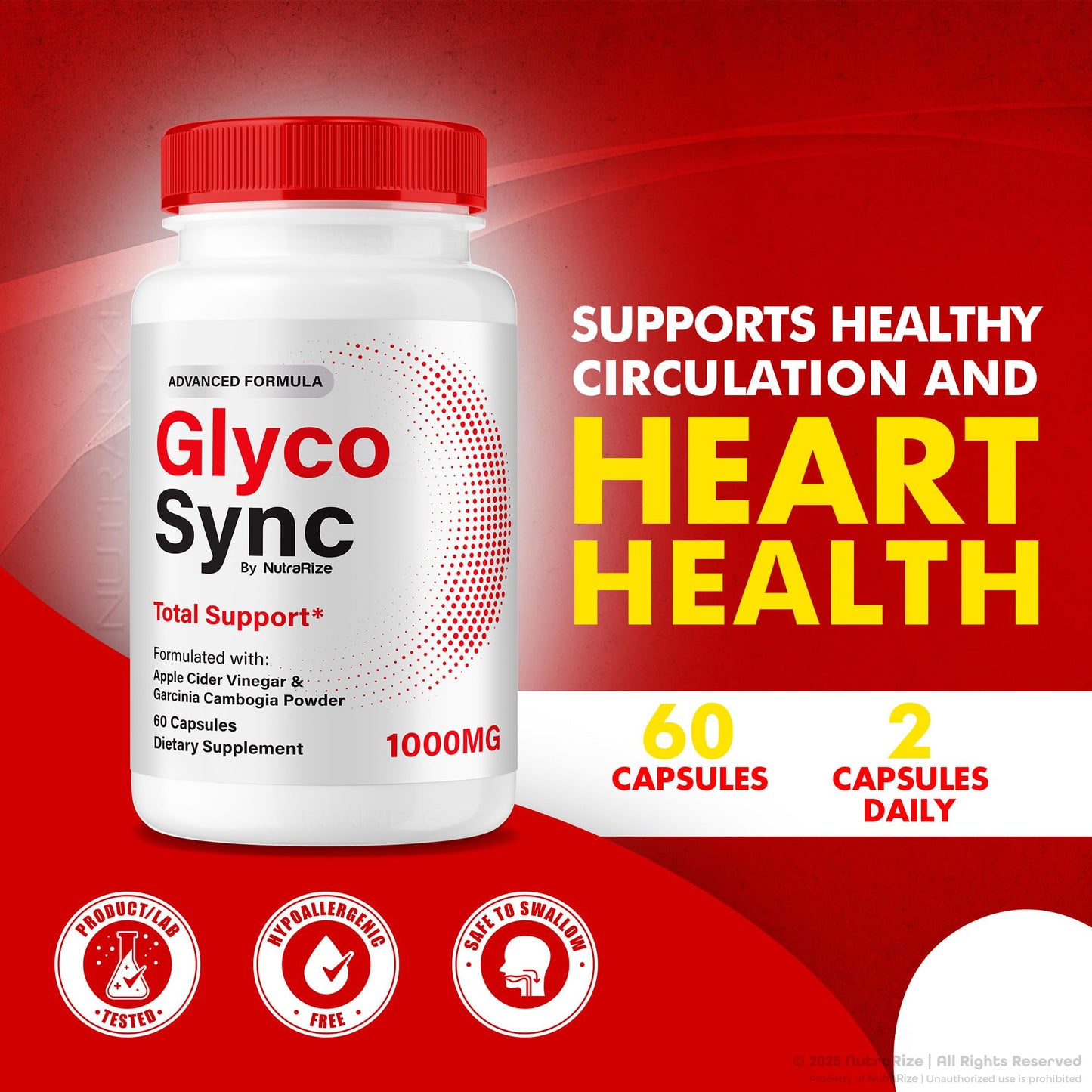 NutraRize Glyco Sync Glyco Optimizer Formula Capsule, 180 Capsules