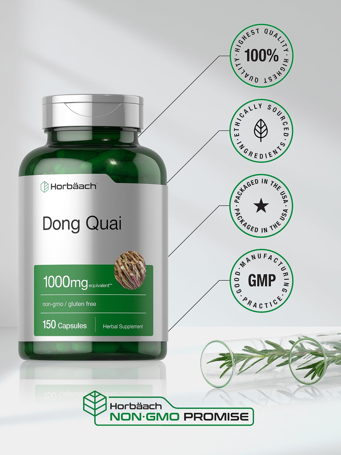 Horbäach Dong Quai Capsules 150 Count