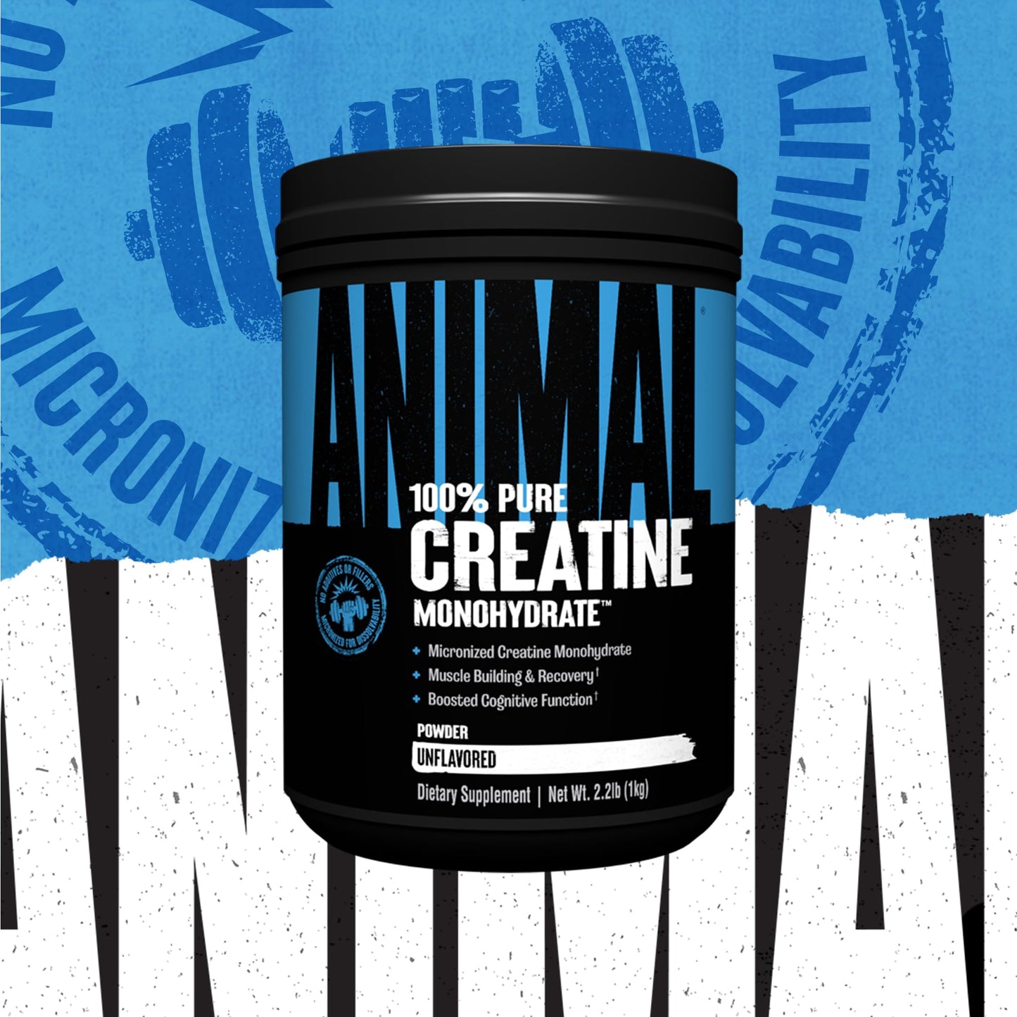 Animal Creatine Monohydrate Powder, 2.2 lb