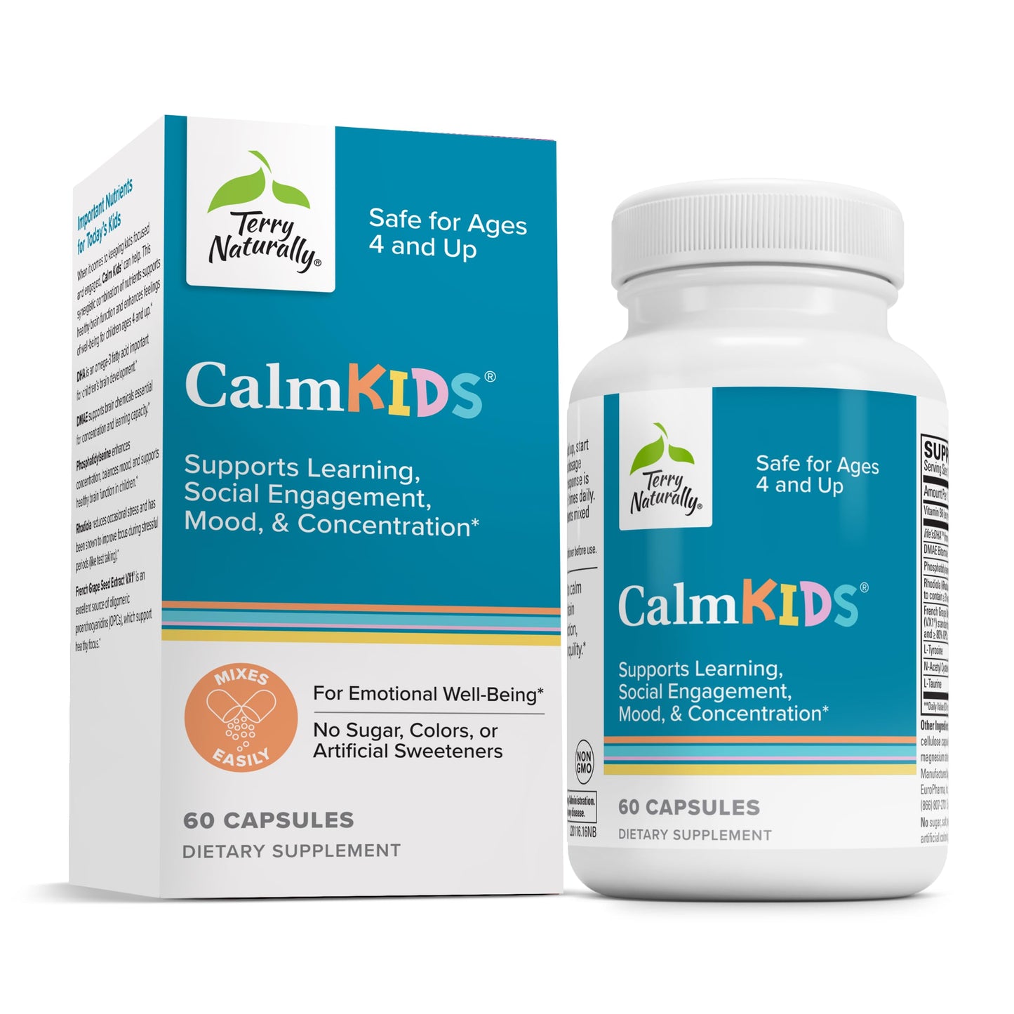 Terry Naturally Calm Kids - Focus, Calm & Relaxation 60 Capsules