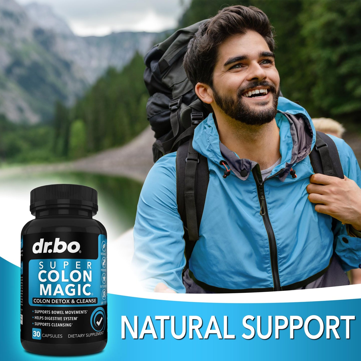 DR. BO Colon Cleanser Detox for Weight Flush Capsule 30 Count