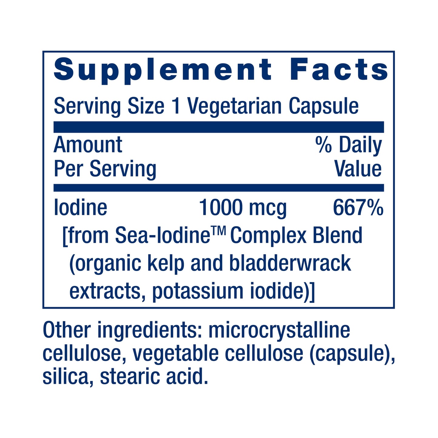 Life Extension Sea-Iodine Capsule, 60 Capsules