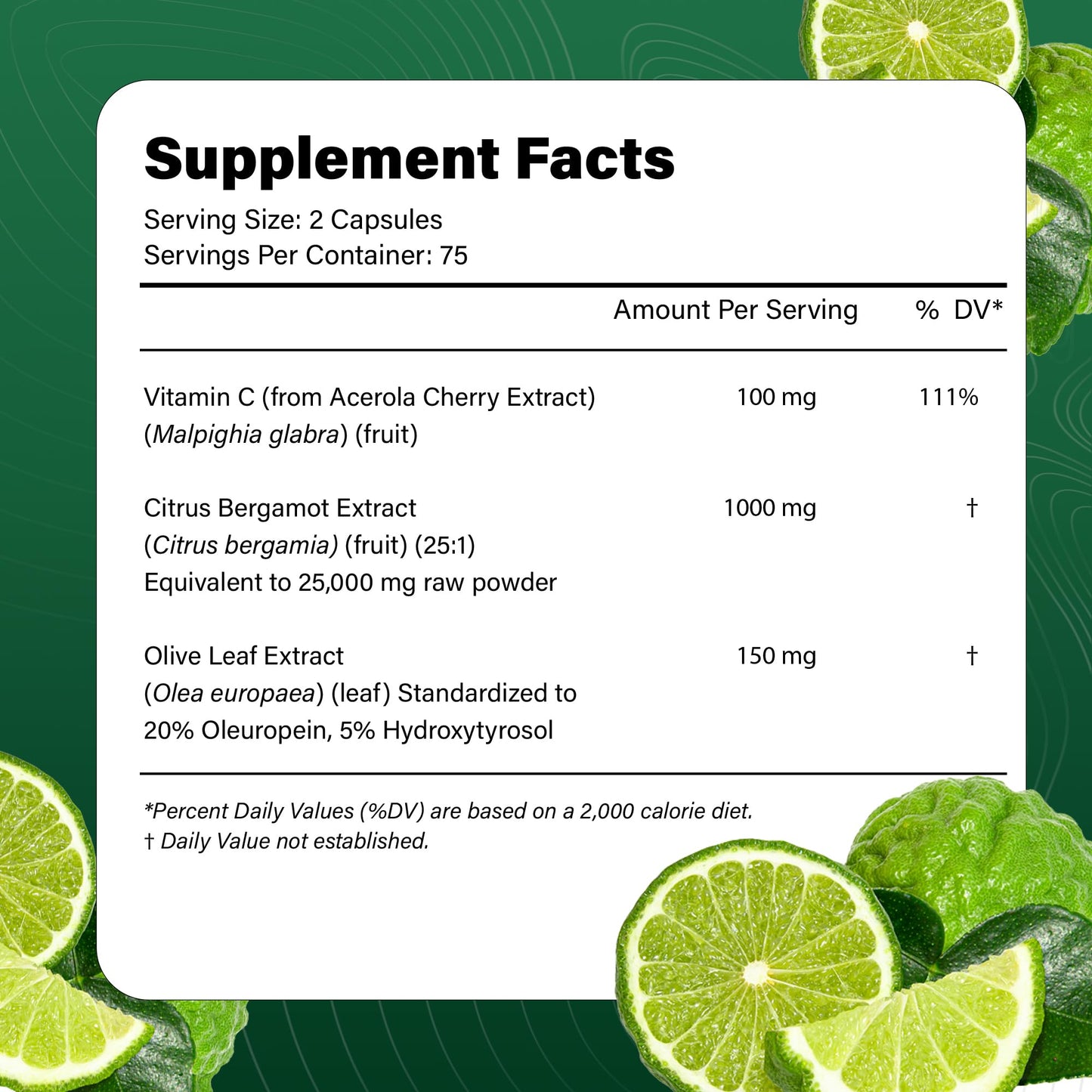 LaVitali 25x Concentrated Citrus Bergamot Extract Capsules, 150 Count