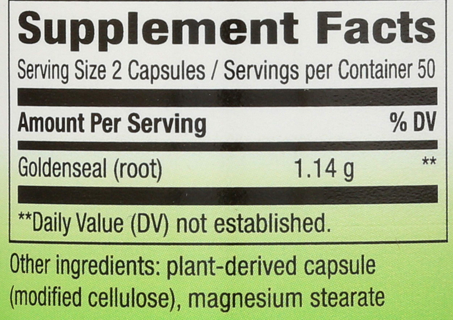 Nature's Way Goldenseal Root Capsules, 200 Count
