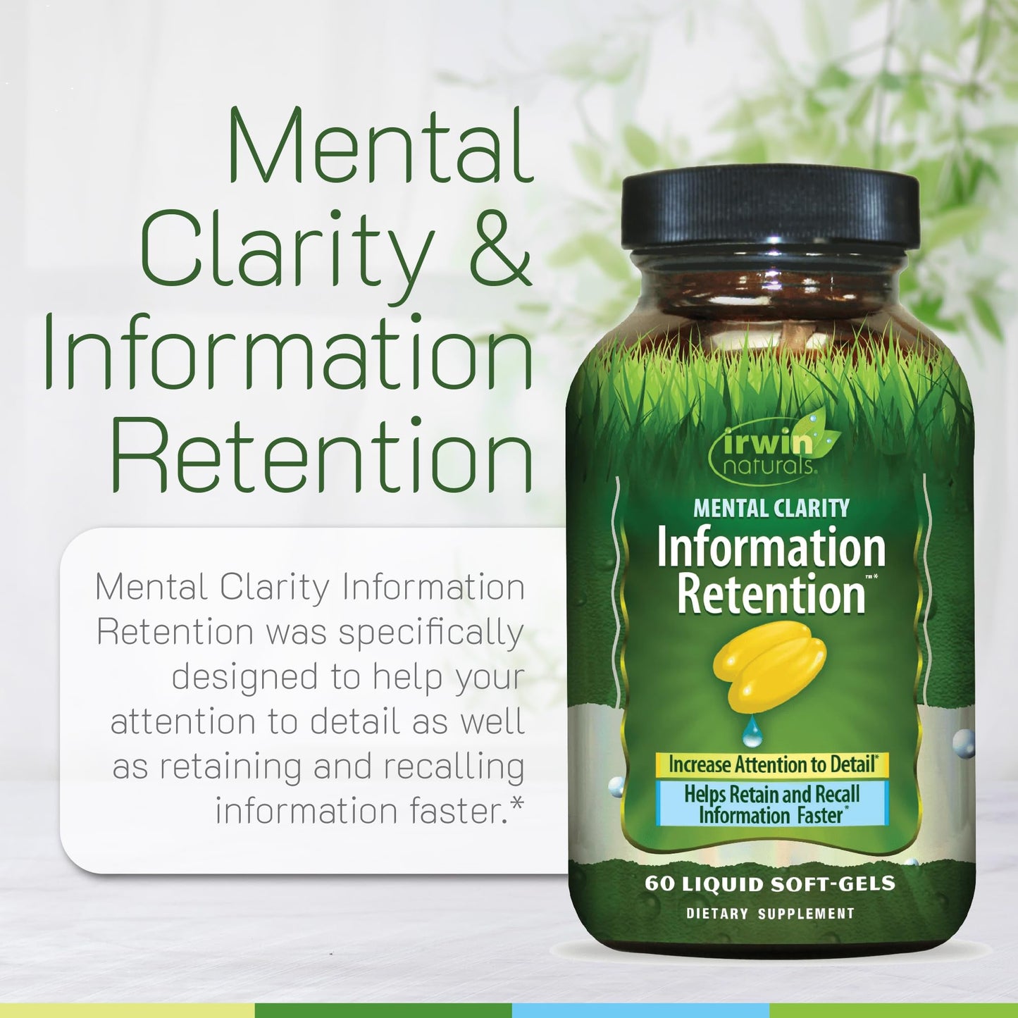 Irwin Naturals Mental Clarity Information Retention Softgels 60 Count