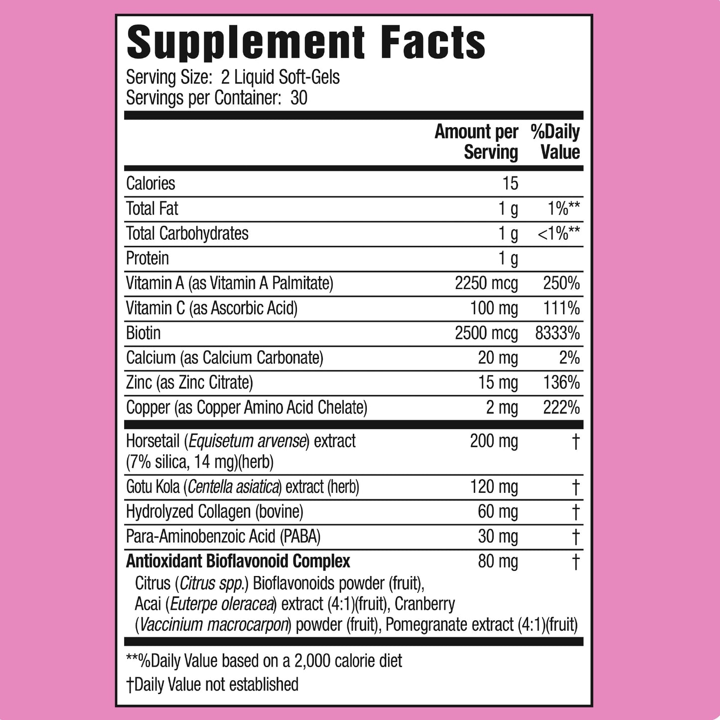Applied Nutrition Longer Stronger Hair & Nails Soft-Gels Pack of 3