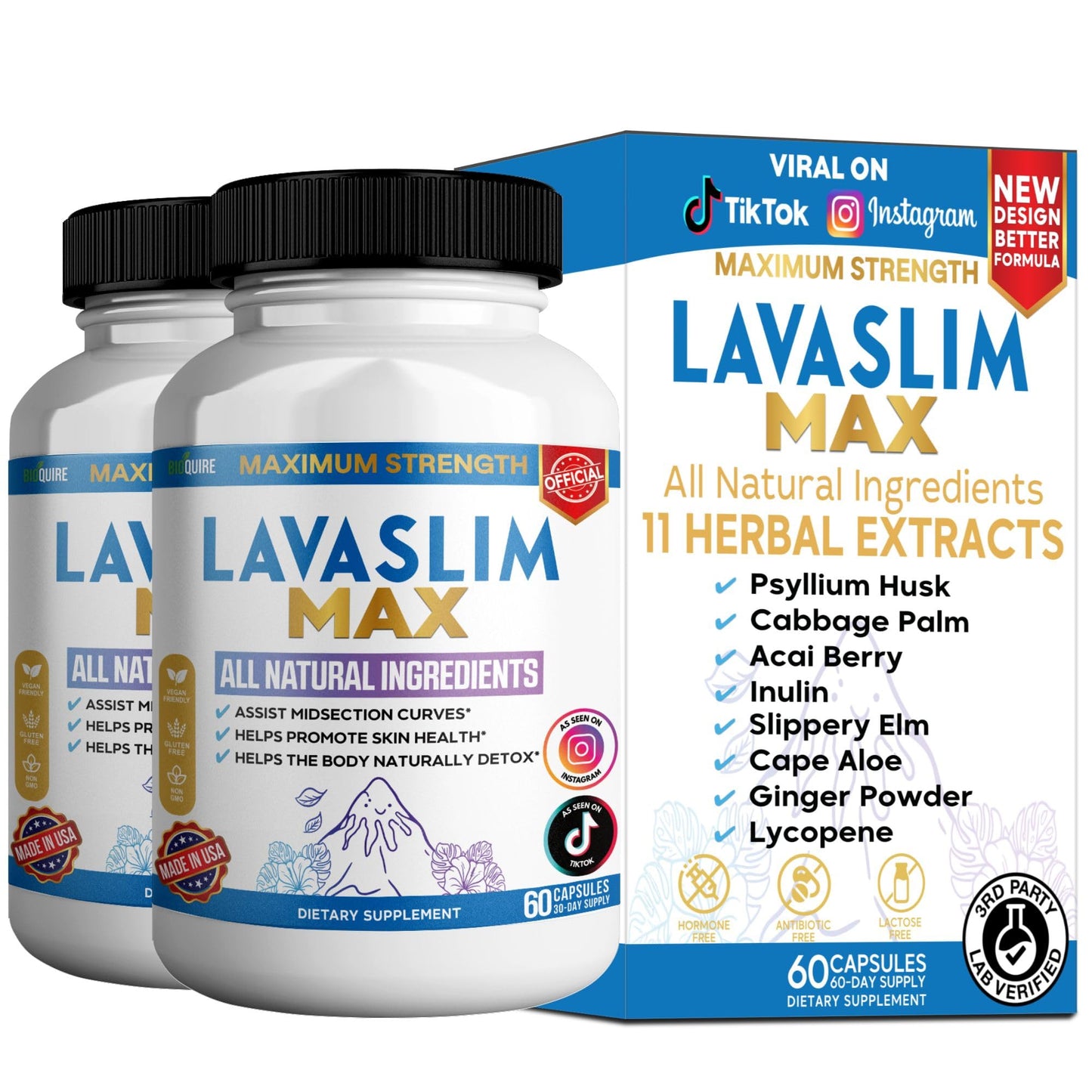 BIOQUIRE LavaSlim Max Capsule 60 Capsules
