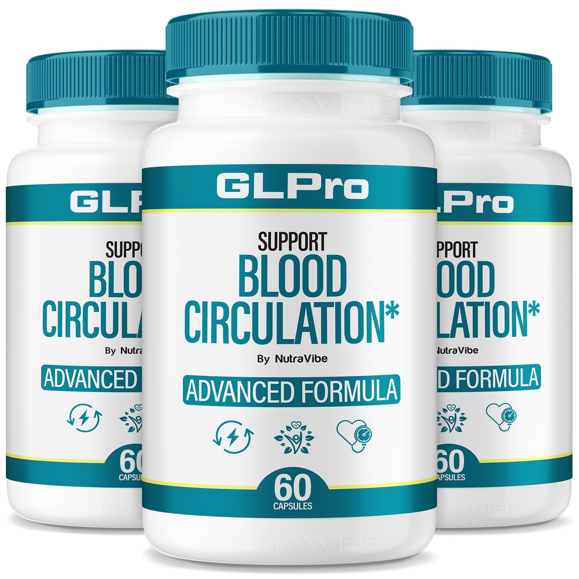 NutraVibe GLPro Blood Balance Formula, 180 Capsules