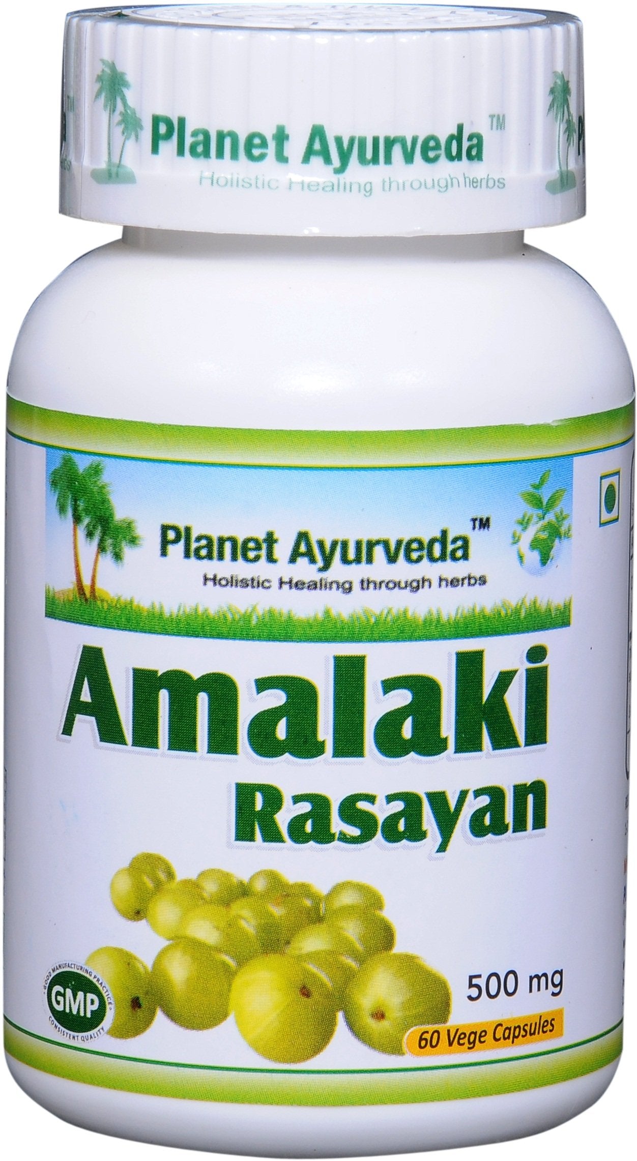 Planet Ayurveda Amlaki Rasayan Veg Capsules, 500mg, 2 Bottles