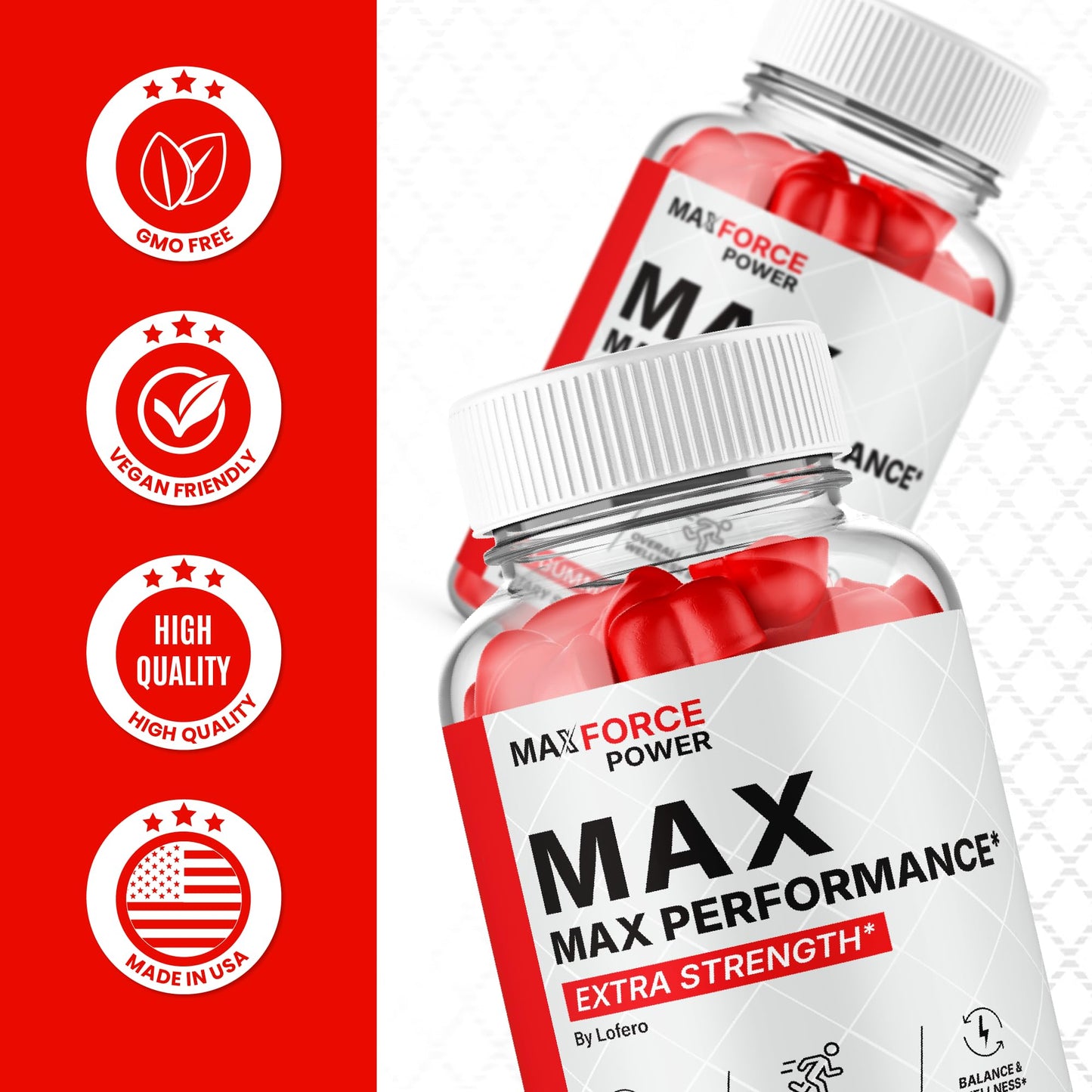 Lofero MaxForce Power Gummys Gummies 300
