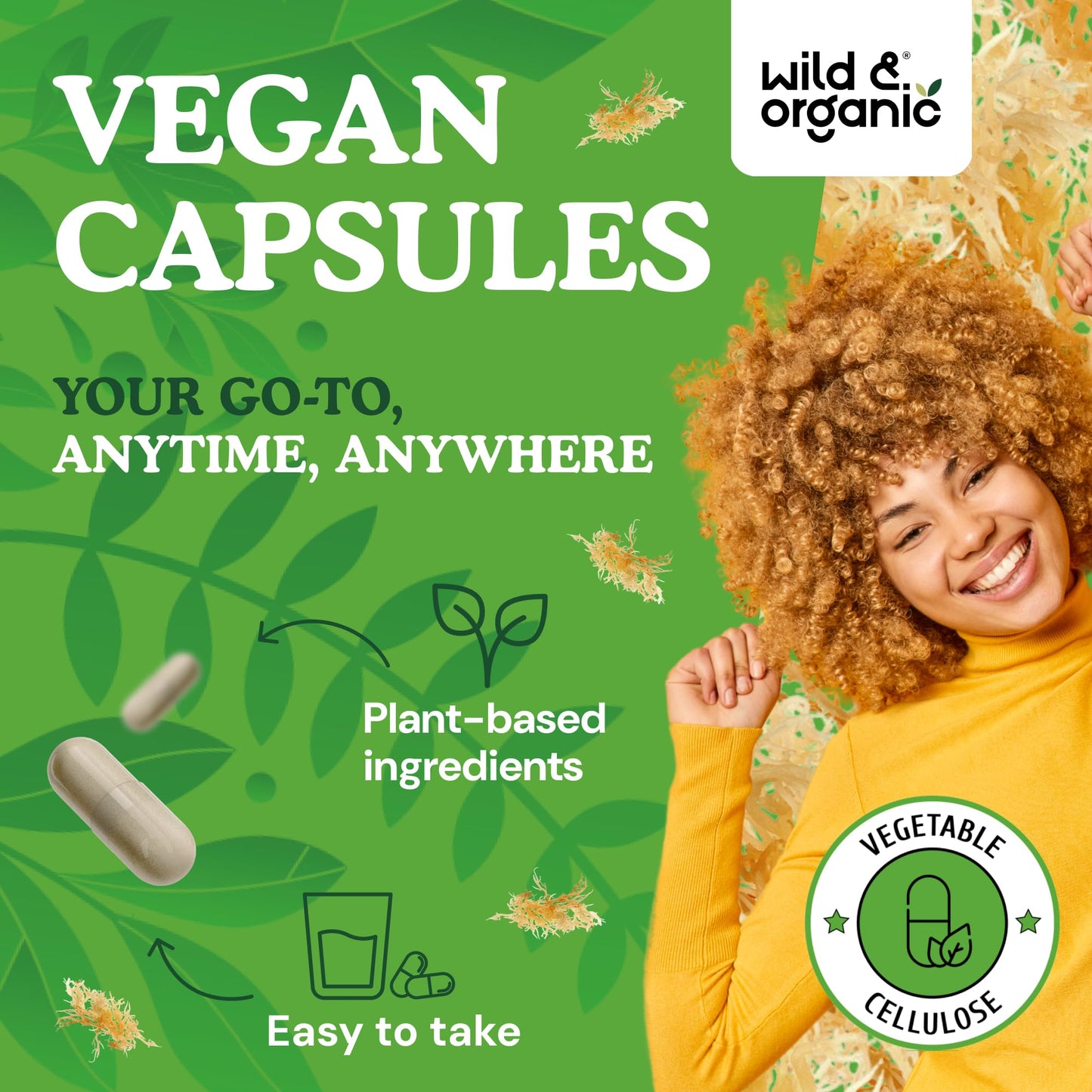 Wild & Organic Sea Moss Capsules 180 Count