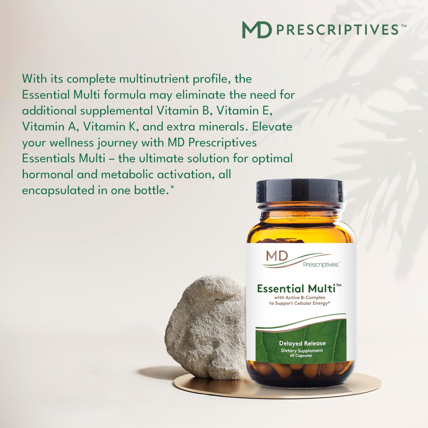 MD Prescriptives Essential Multi (Delayed Release) Multivitamin Mineral Complex Capsule, 60 Capsules