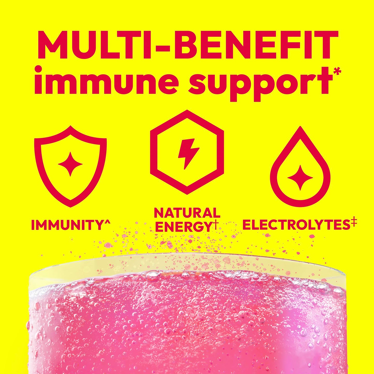 Emergen-C Vitamin C 1000mg Immune Support Powder Pink Lemonade, 9.9 Ounce