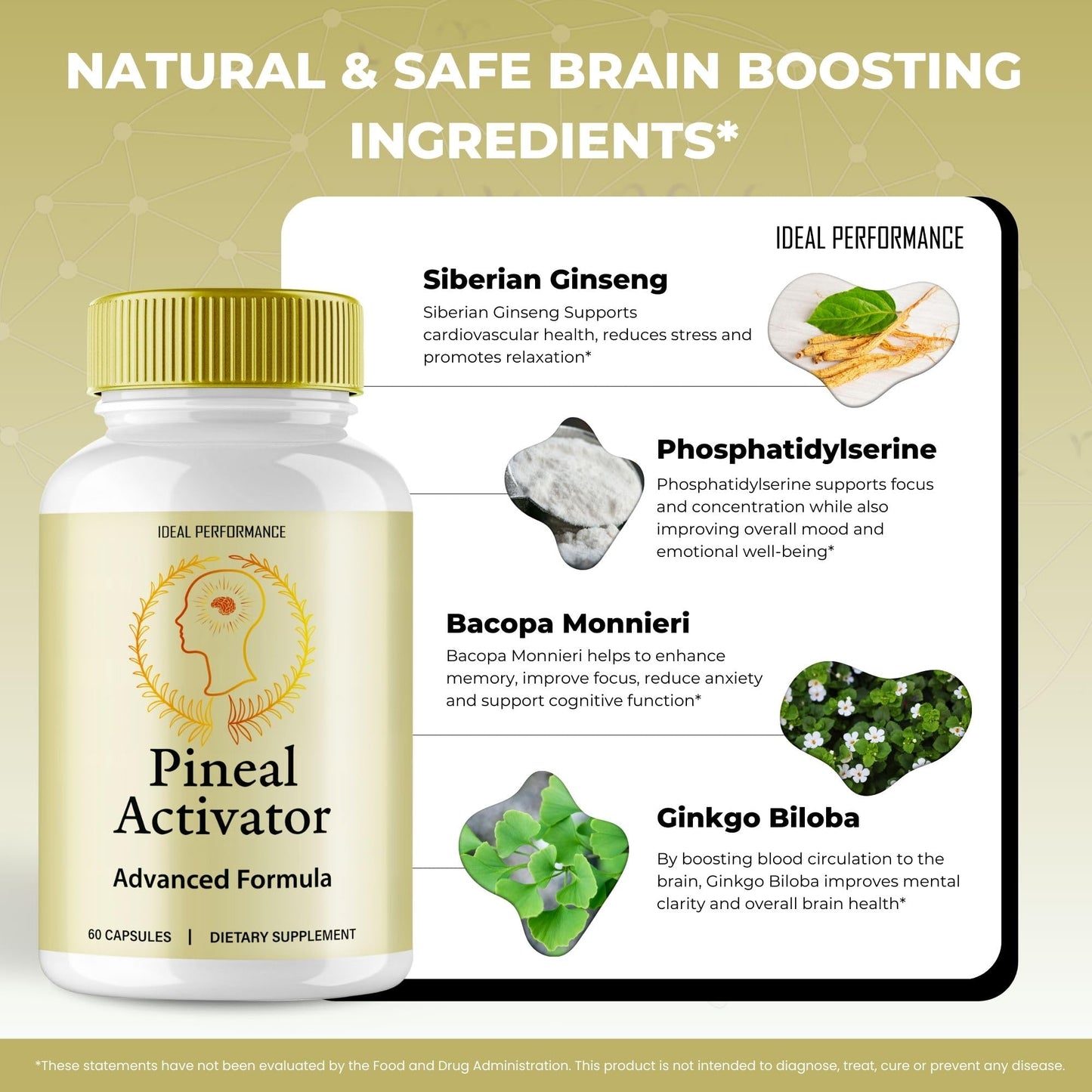 IDEAL PERFORMANCE Pineal Activator Capsule 60 Count