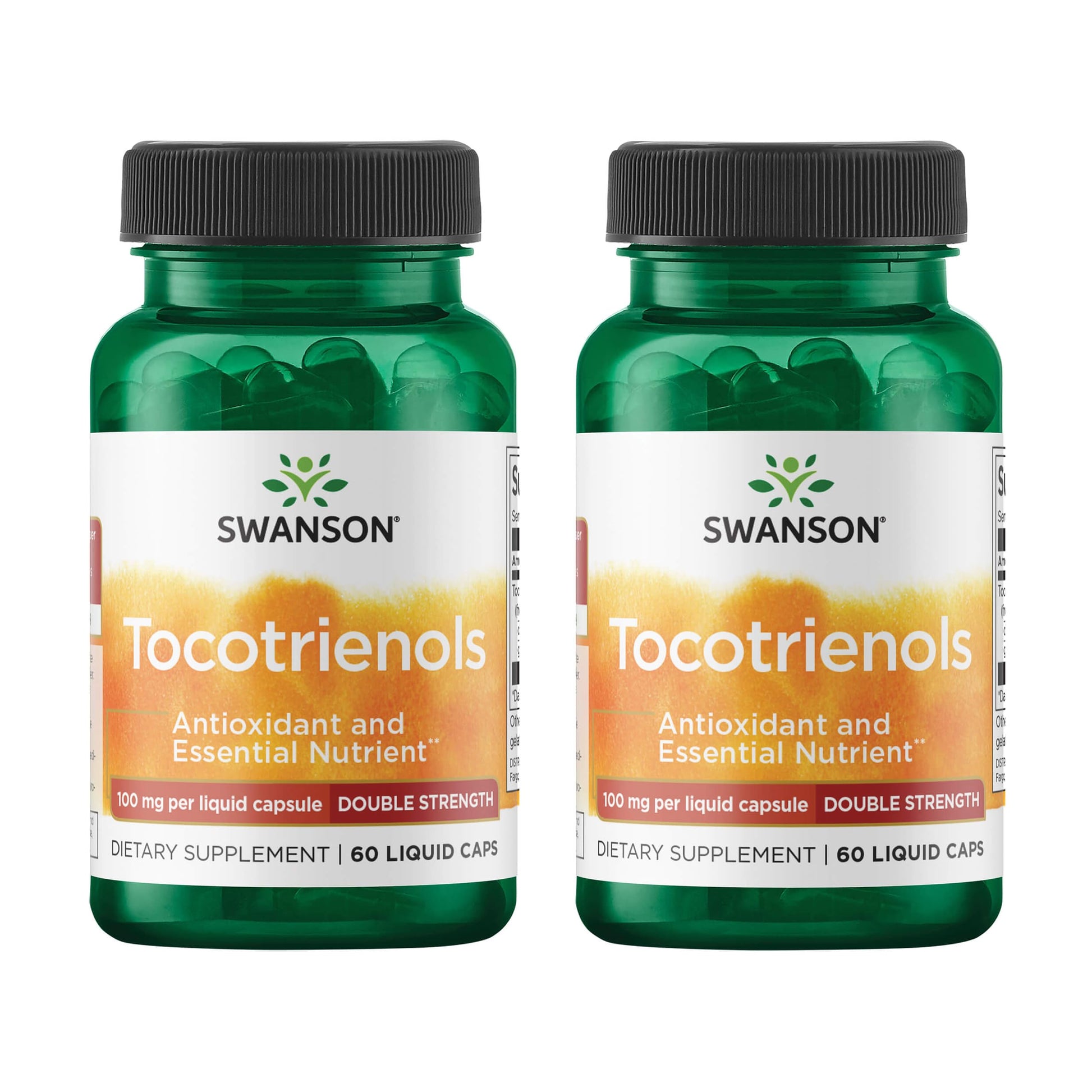 Swanson Double Strength Tocotrienols Antioxidant Supplement for Heart-Health-Conscious Adults with Delta- and Gamma-Tocotrienols, 120 Capsules