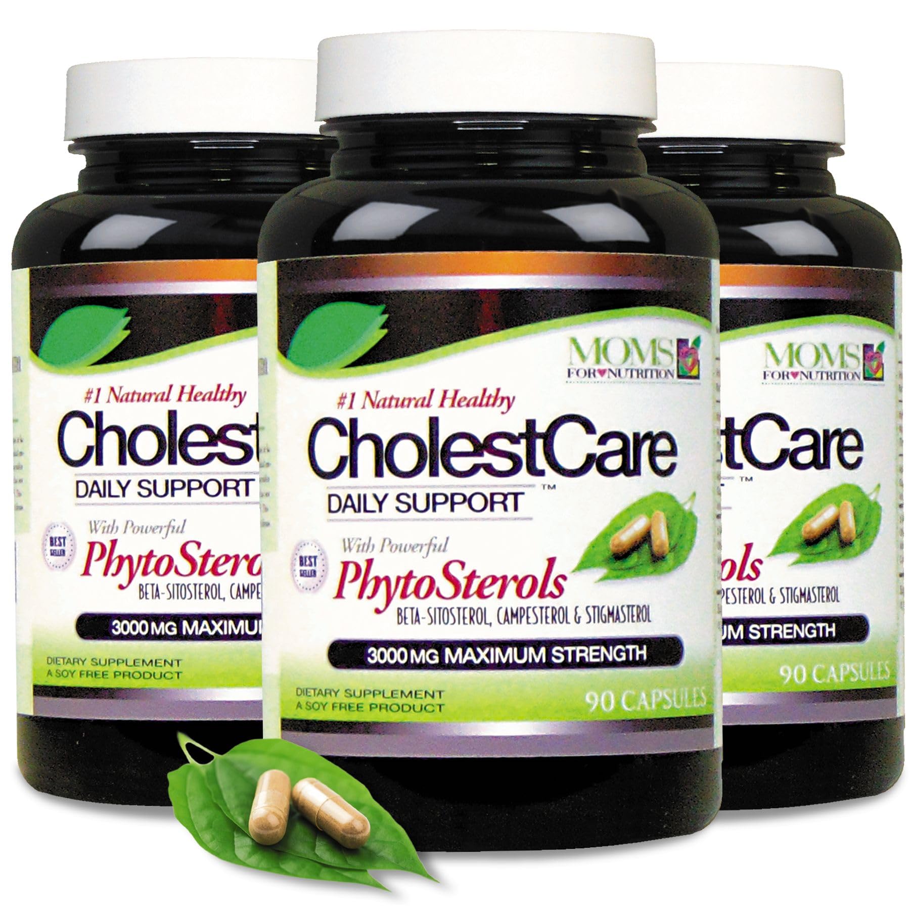 Moms For Nutrition Advanced Phytosterols, Beta-Sitosterol & Plant Sterols Capsules, 90 Count