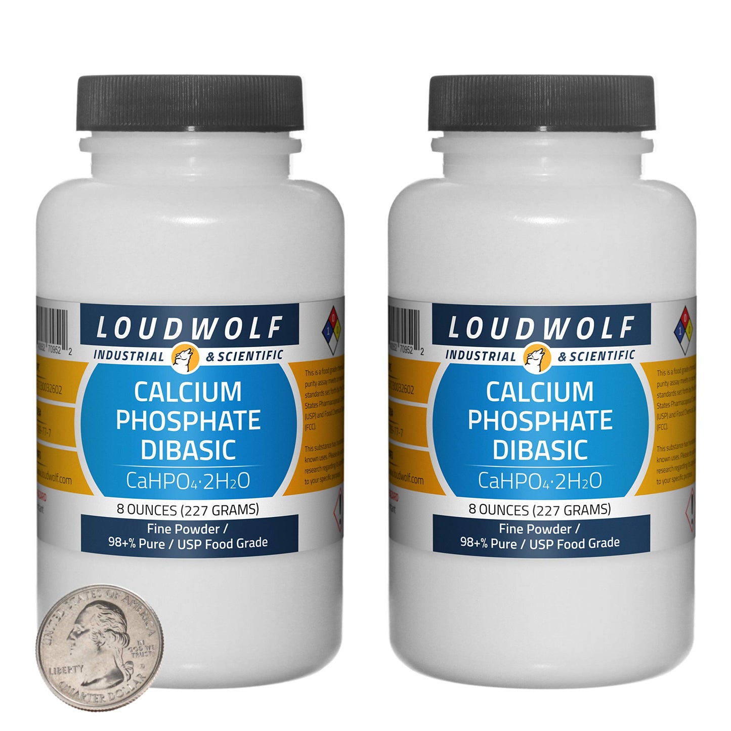 Loudwolf Calcium Phosphate Dibasic Powder, 16 Ounces