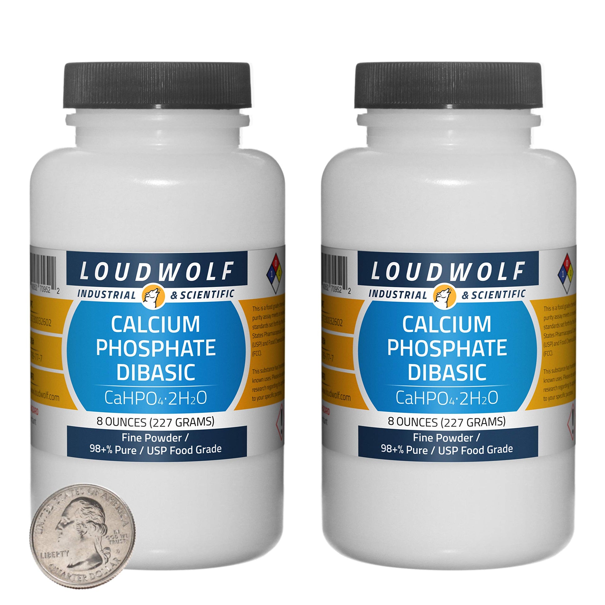 Loudwolf Calcium Phosphate Dibasic Powder, 16 Ounces