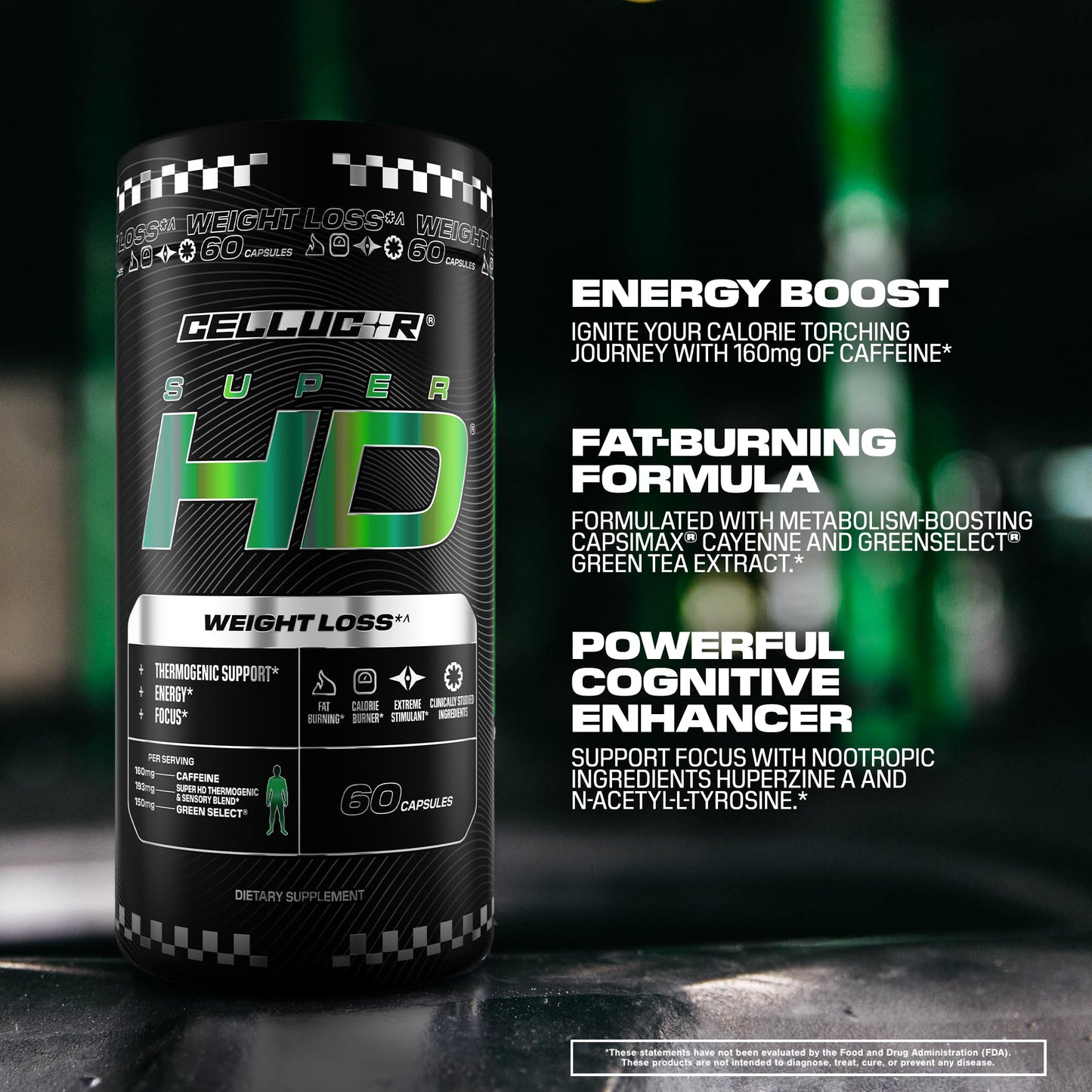 Cellucor SuperHD Thermogenic Fat Burner Capsule, 60 Count