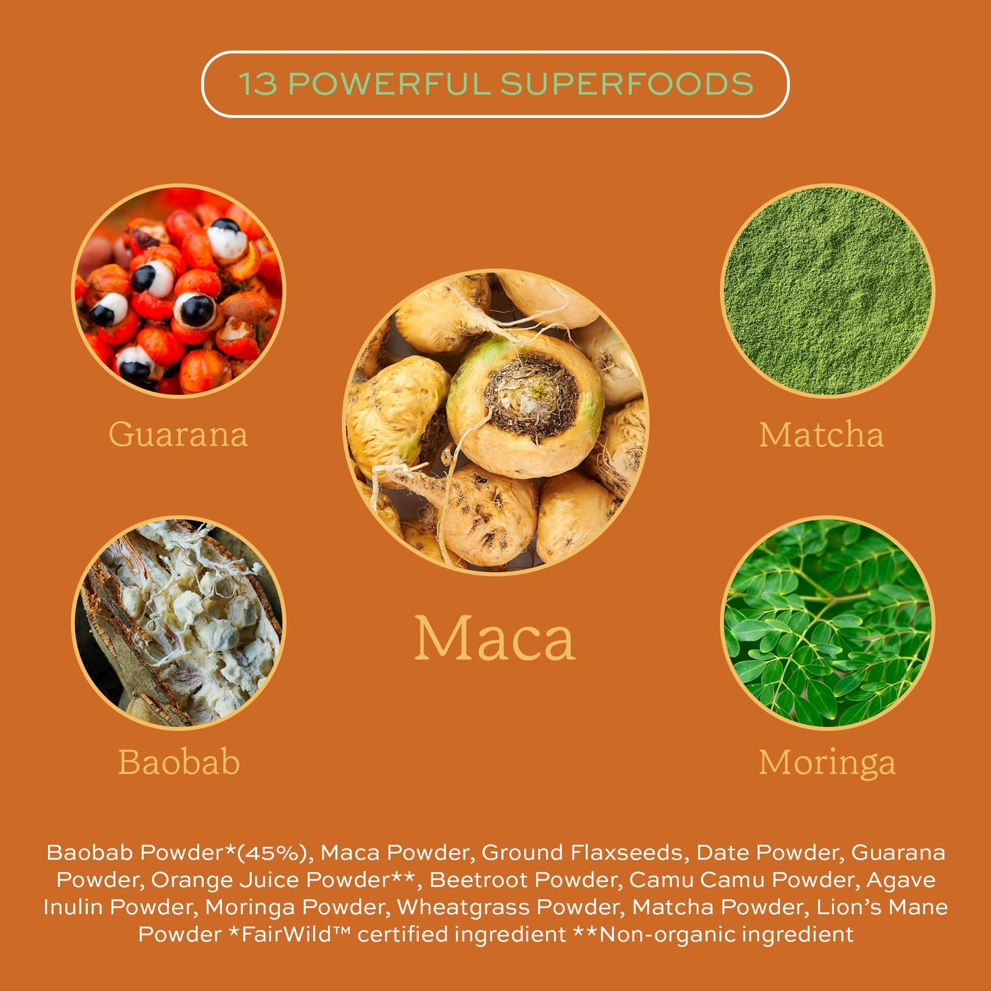 Aduna Organic Energy Superfood Blend Powder, 8.82 oz