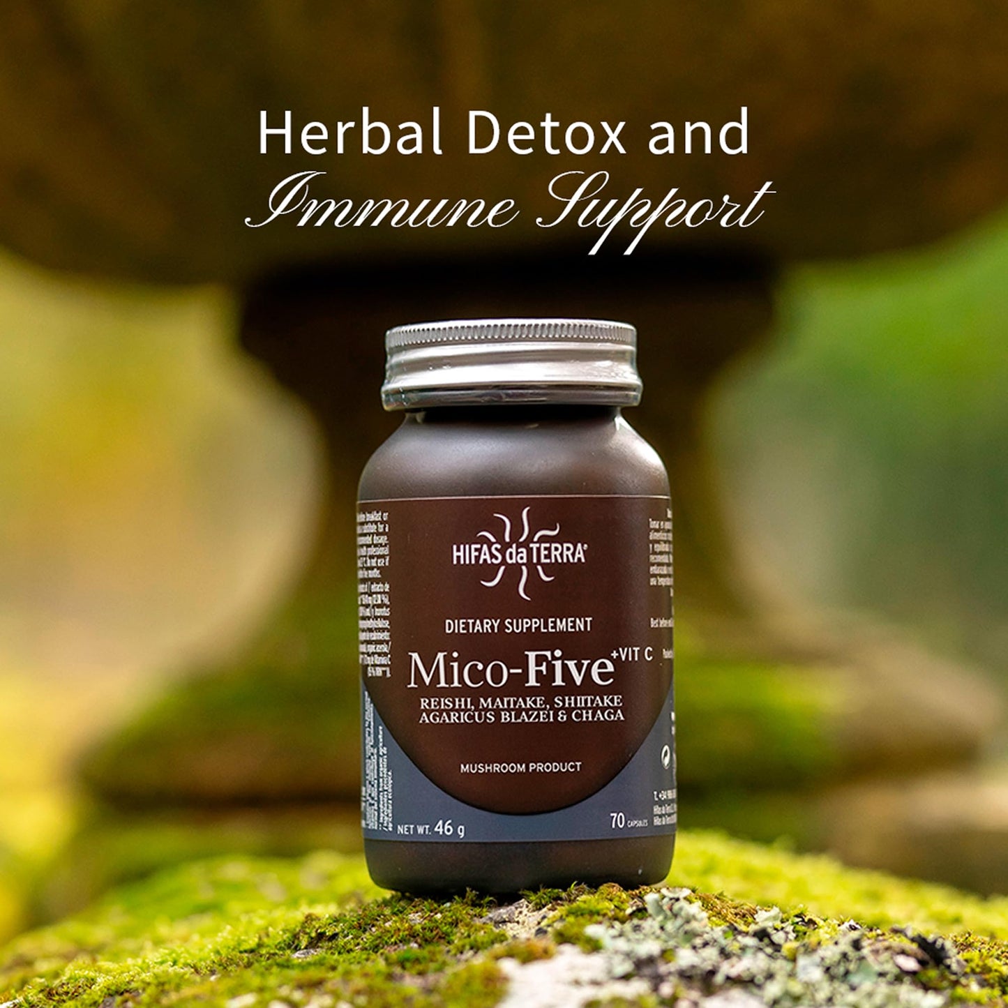 HIFAS DA TERRA Mico-Five Mushroom Complex 70 Capsules