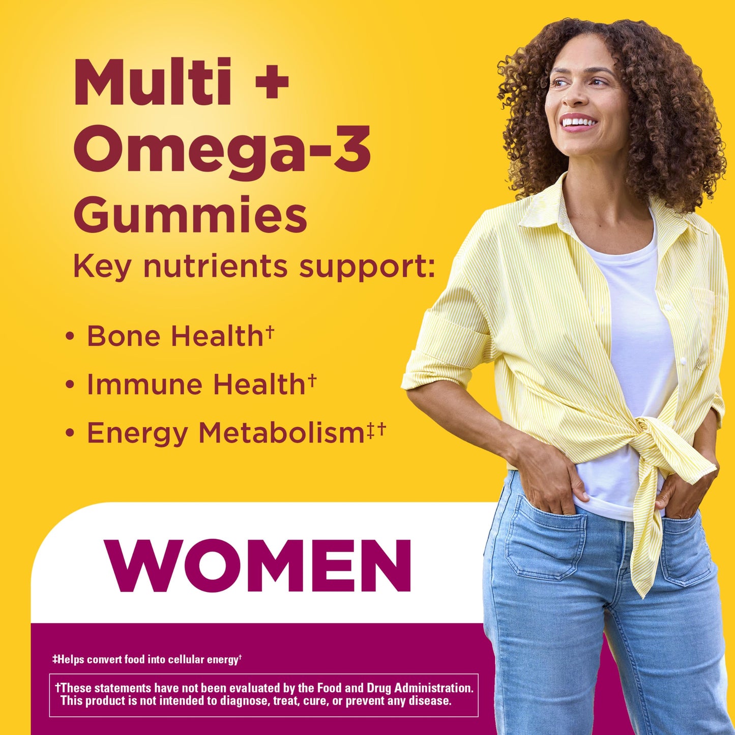 Nature Made Women's Gummy Multivitamins with Omega-3 80 Gummies