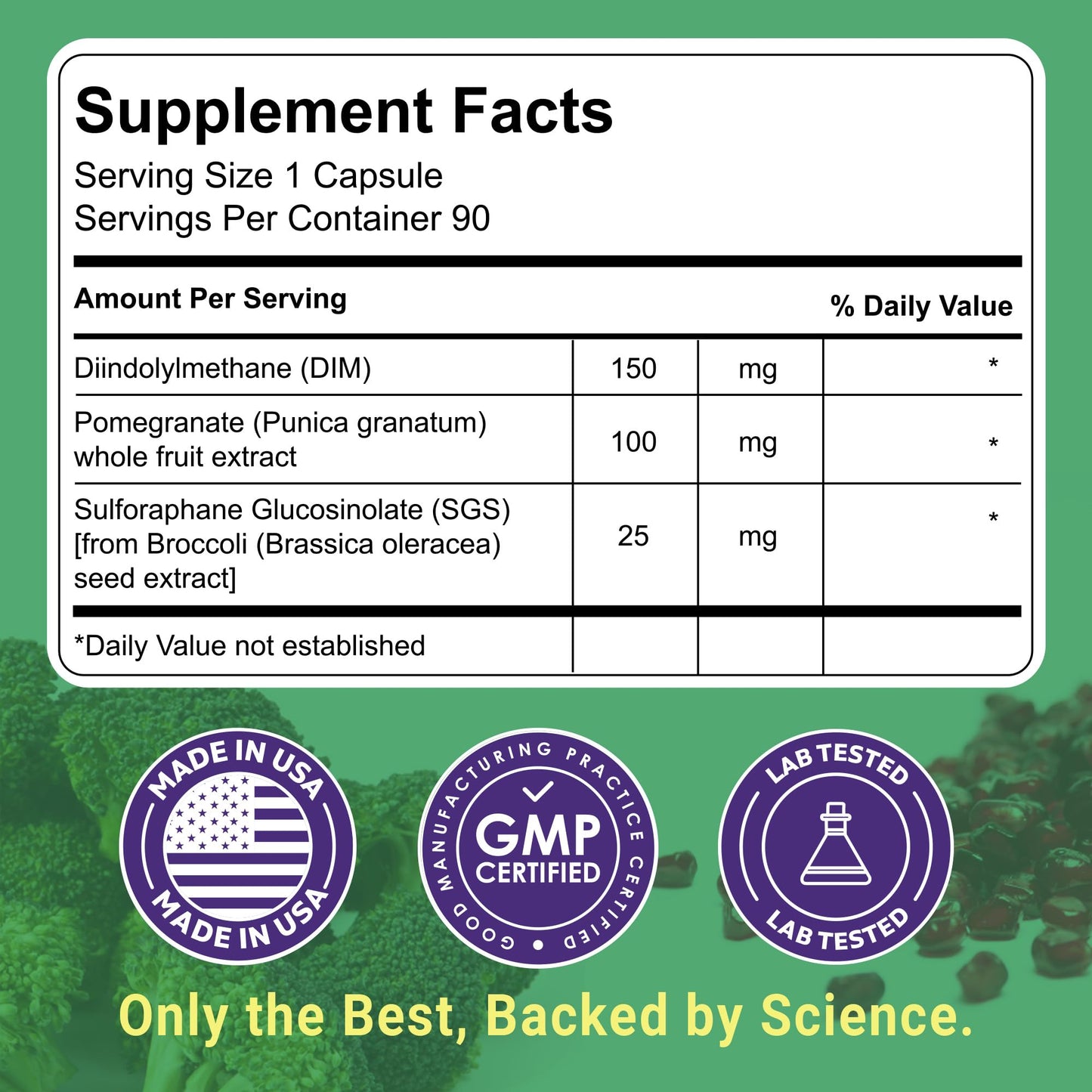 Uncle Scientist DIM SGS+ 150 mg Supplement 90 Capsules