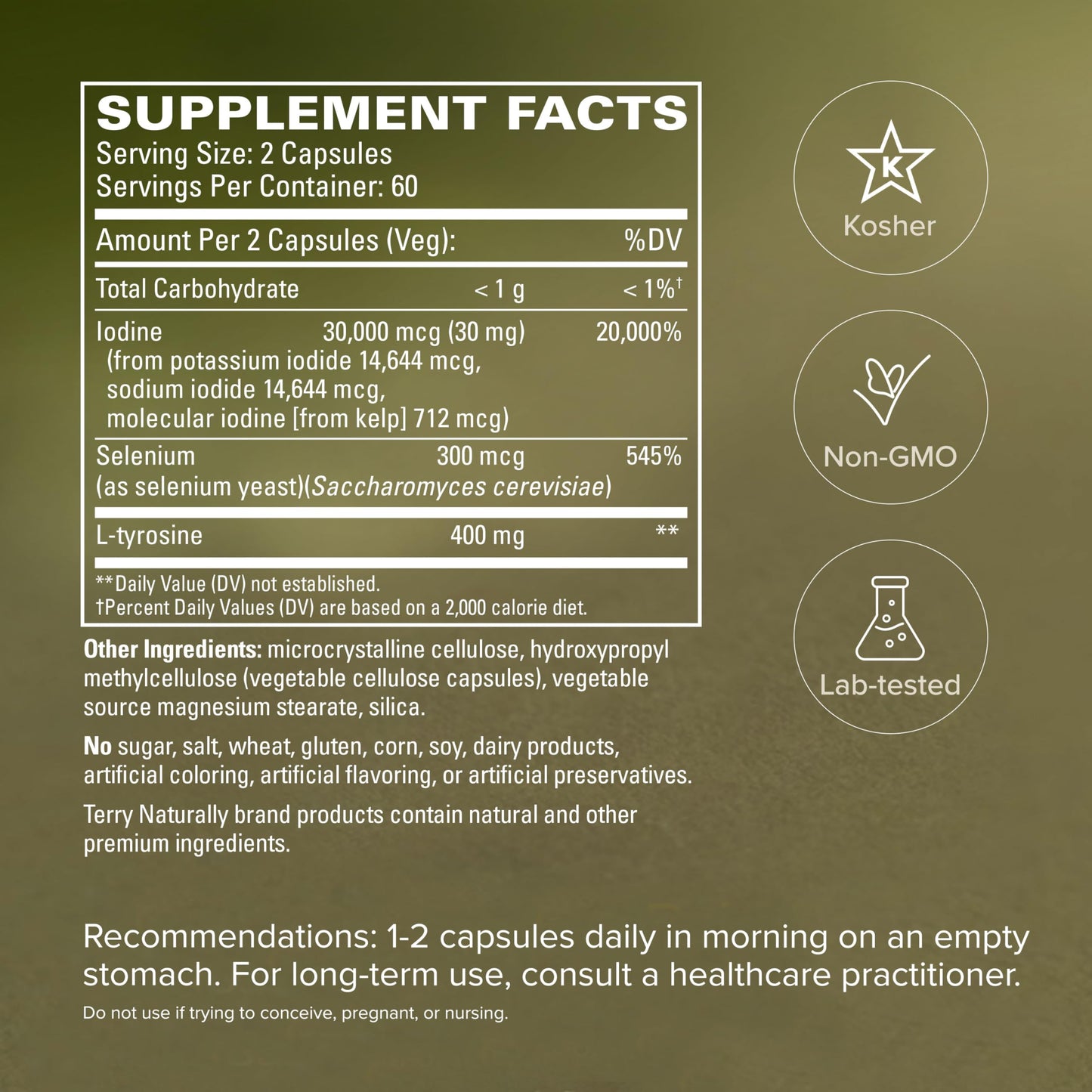 Terry Naturally Thyroid Care Plus Capsule 120 Count