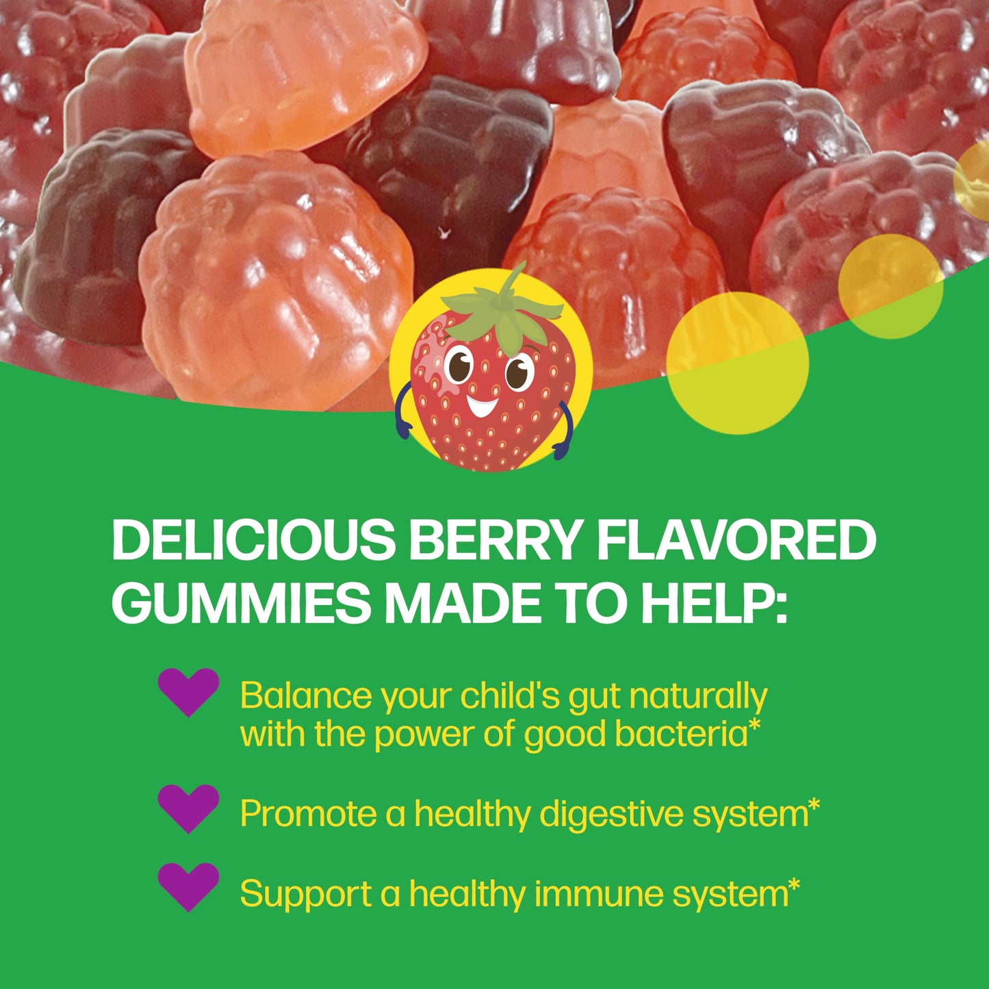 Culturelle Daily Probiotic For Kids + Veggie Fiber Gummies 60 Gummies