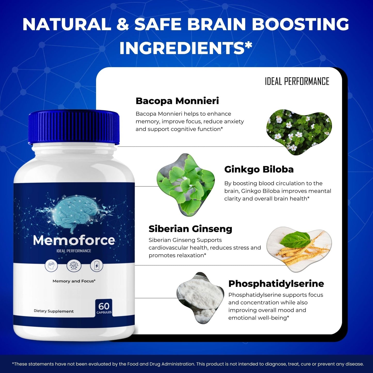 Ideal Performance Memoforce Capsules, 120 Capsules