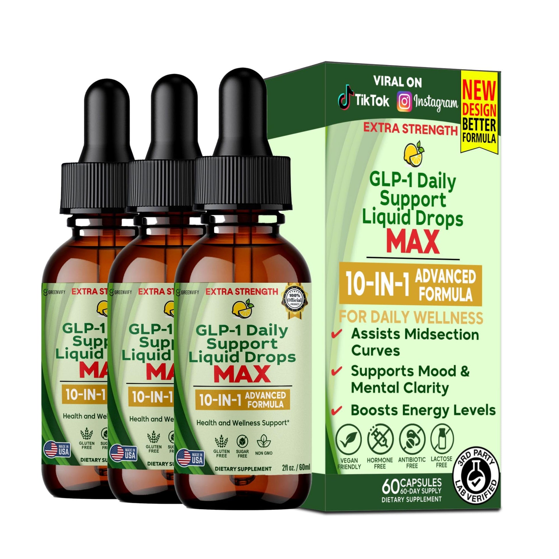 GREENVIFY GLP-1 Daily Support Capsule, 60 Capsules