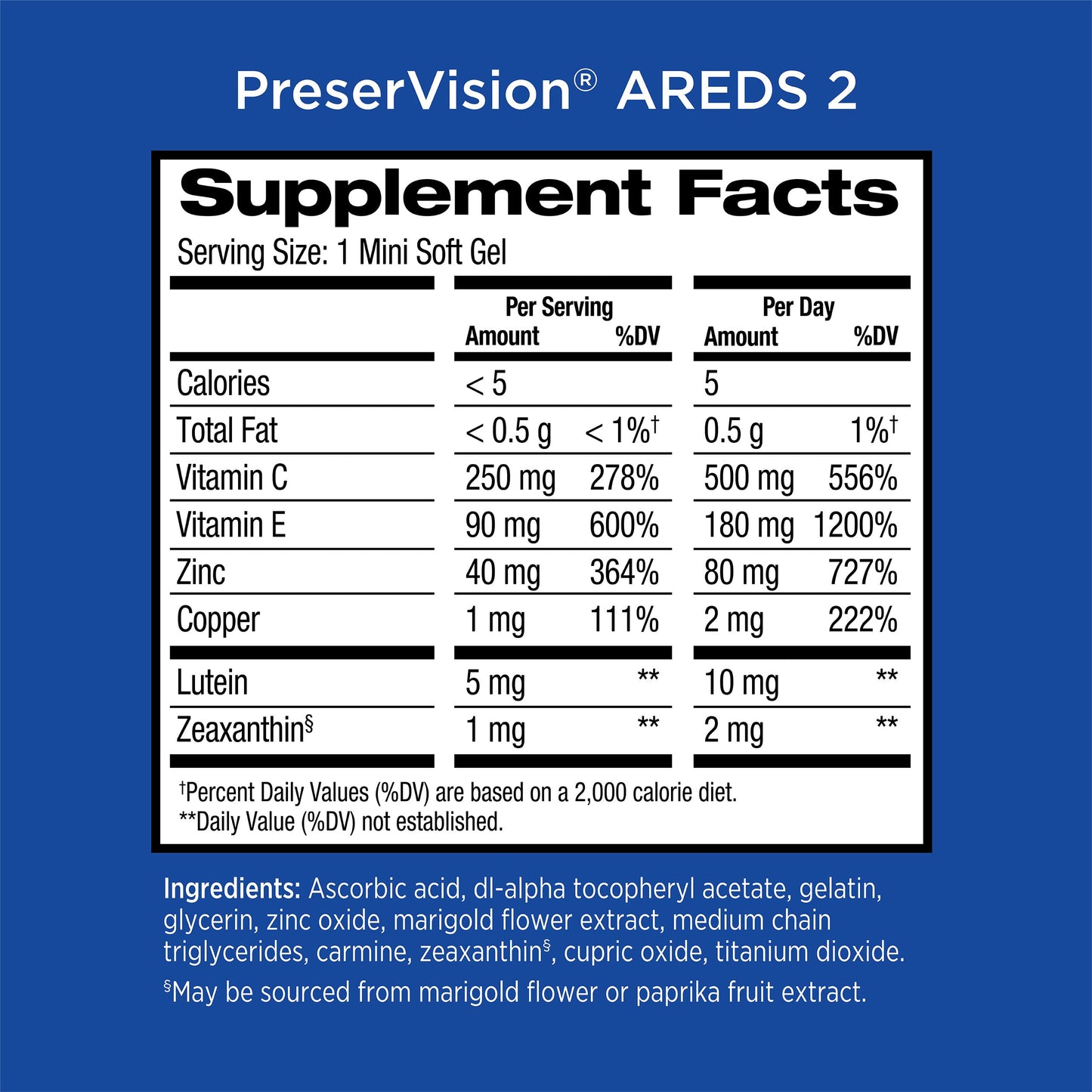 PreserVision AREDS 2 Formula Softgels 120