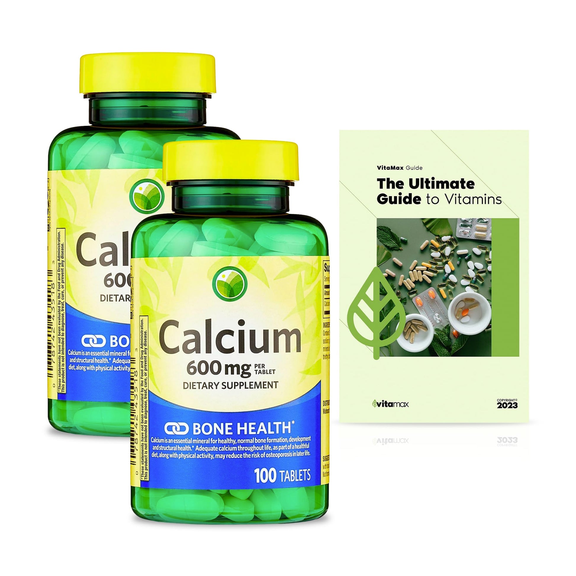 Generic SV Calcium 600 mg Tablets, 100 Count