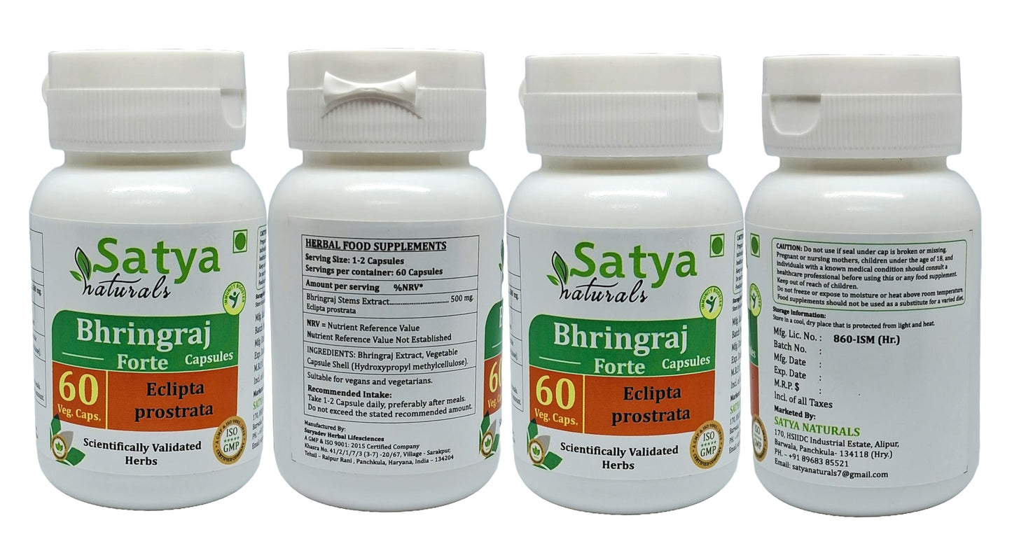 Satya Naturals Bhringraj Forte Capsules 500 mg, 240 Capsules