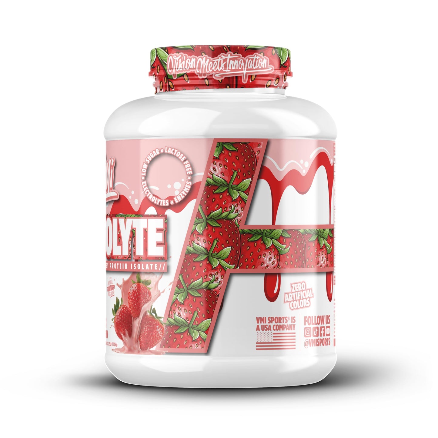 VMI Sports ProtoLyte Whey Isolate Protein Powder, 4.6 lb, Strawberry