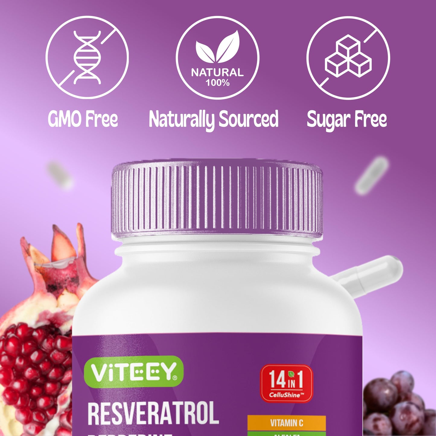 Viteey 14in1 CelluShine Capsule Blend, 60 Capsules