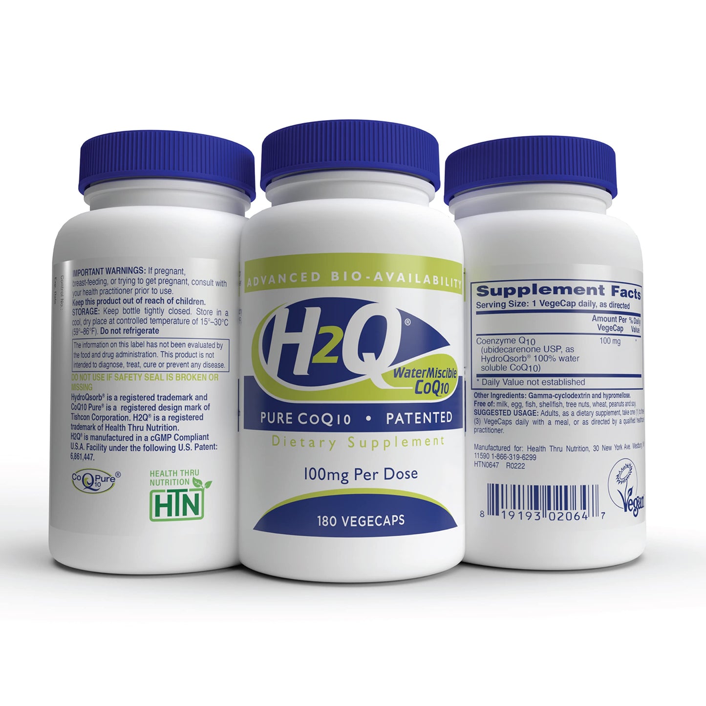 Health Thru Nutrition CoQ-10 Capsule 180 Count