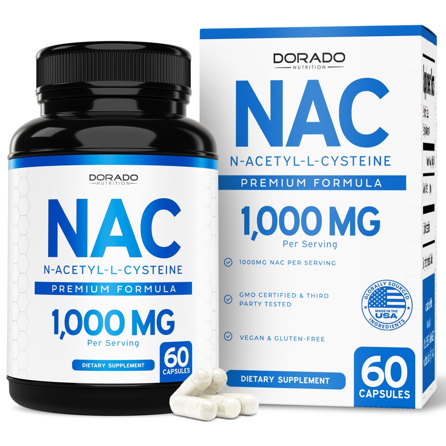 DORADO NUTRITION NAC Supplement Capsules 60 Count