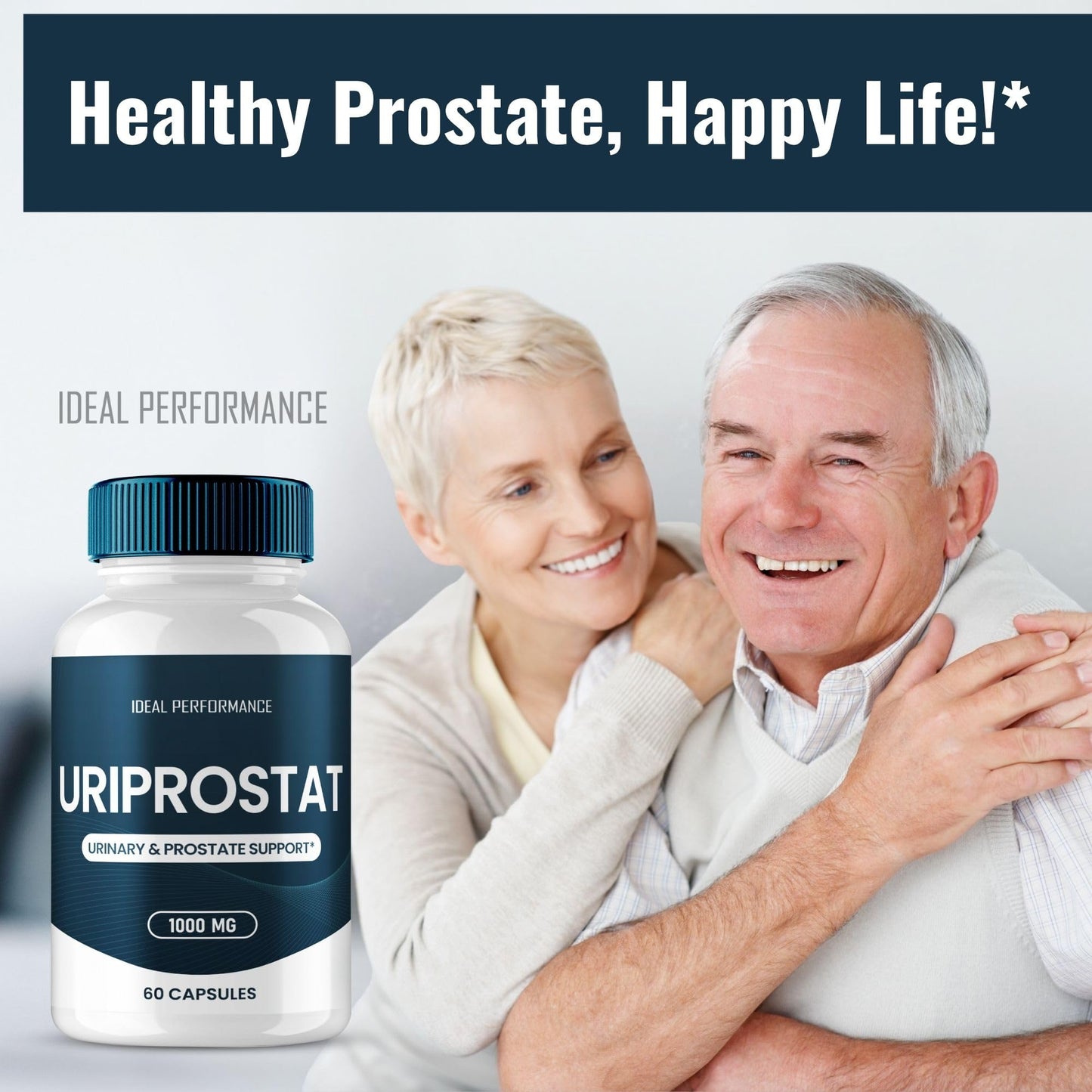 IDEAL PERFORMANCE Uriprostat Prostate Health Capsules for Men, 300 Count