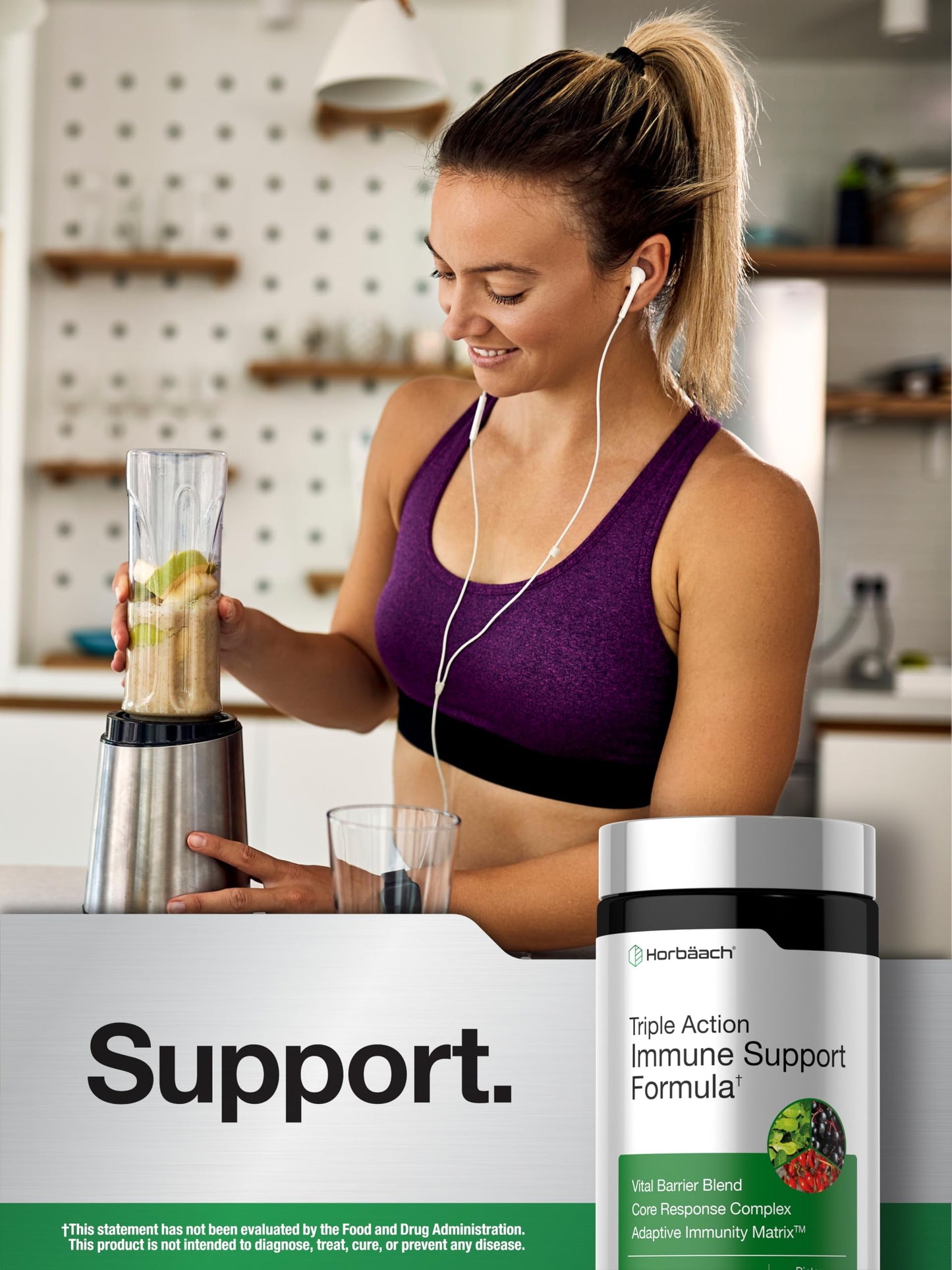 Horbäach Immune Support Supplement Caplets 60