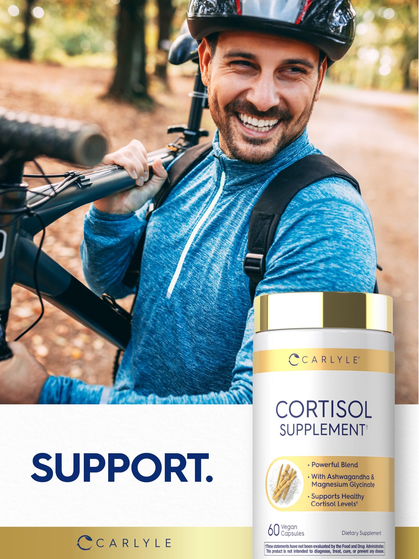 Carlyle Cortisol Supplement Capsules 60 Count