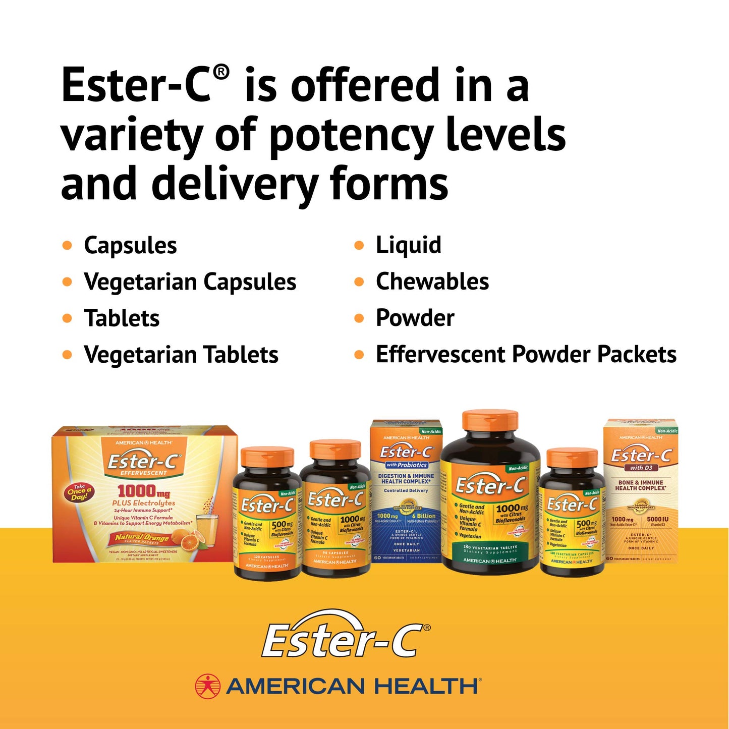 American Health Ester-C Vitamin C 500 mg Coated Tablets, 225 Tablets