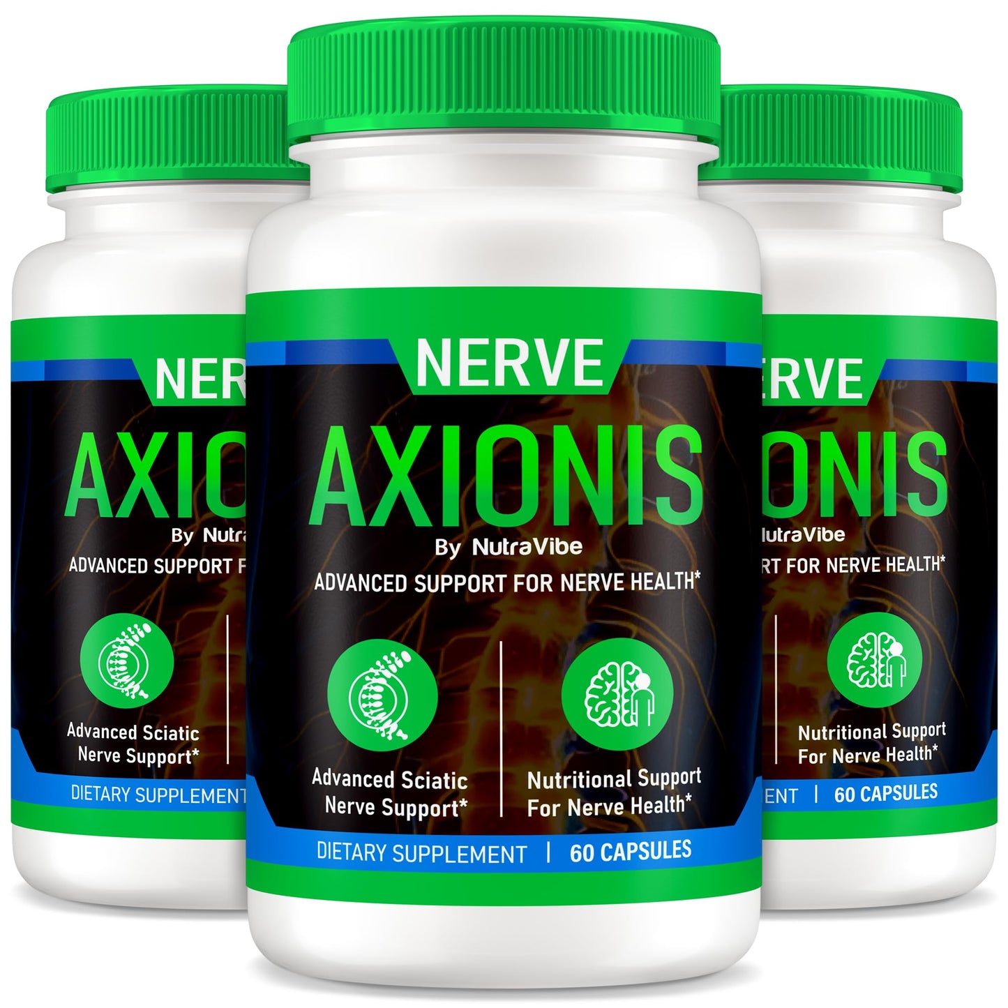 NutraVibe Nerve Axionis Capsules 180 Count