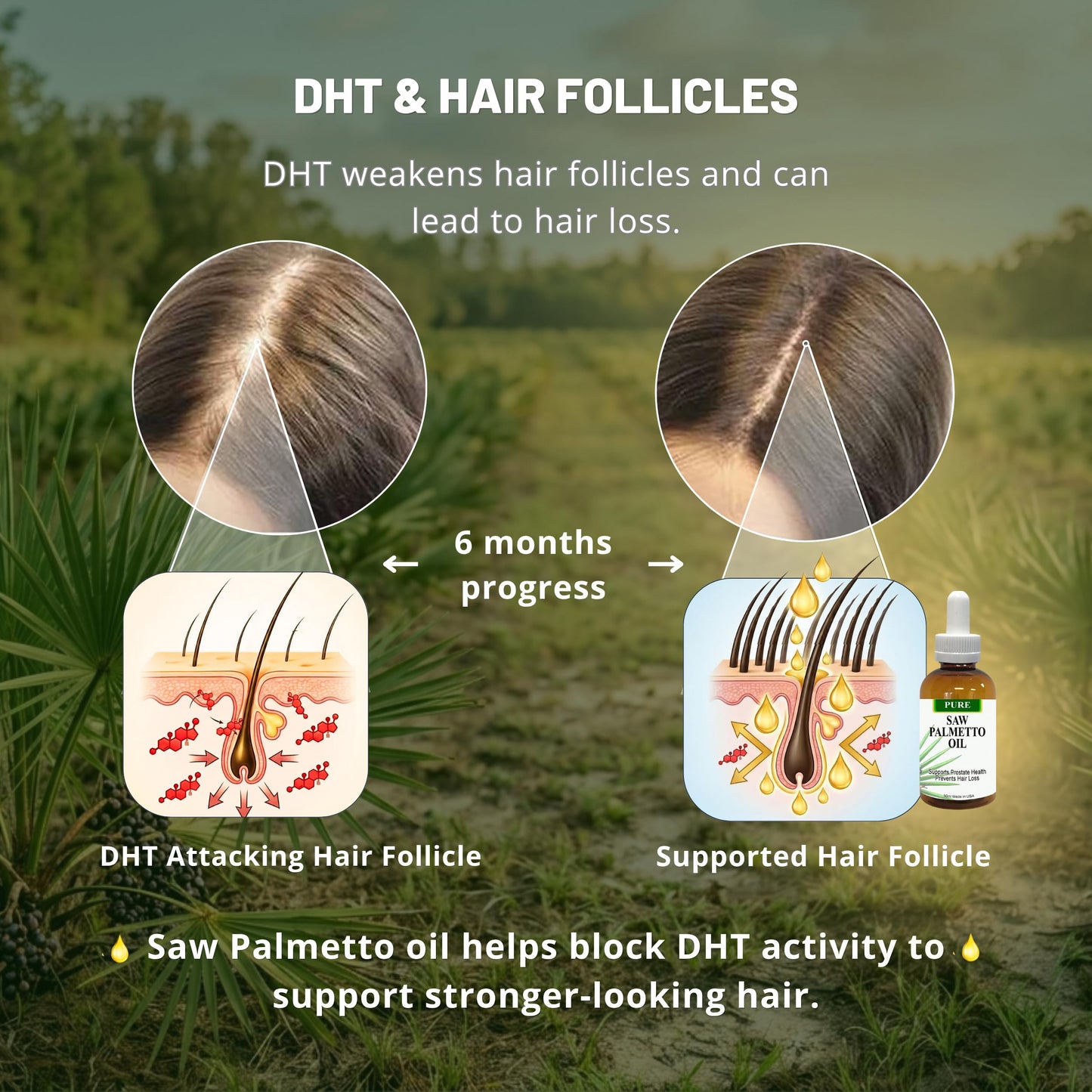 KERATIN RESEARCH Pure Saw Palmetto Berries Oil Capsules 2 Count