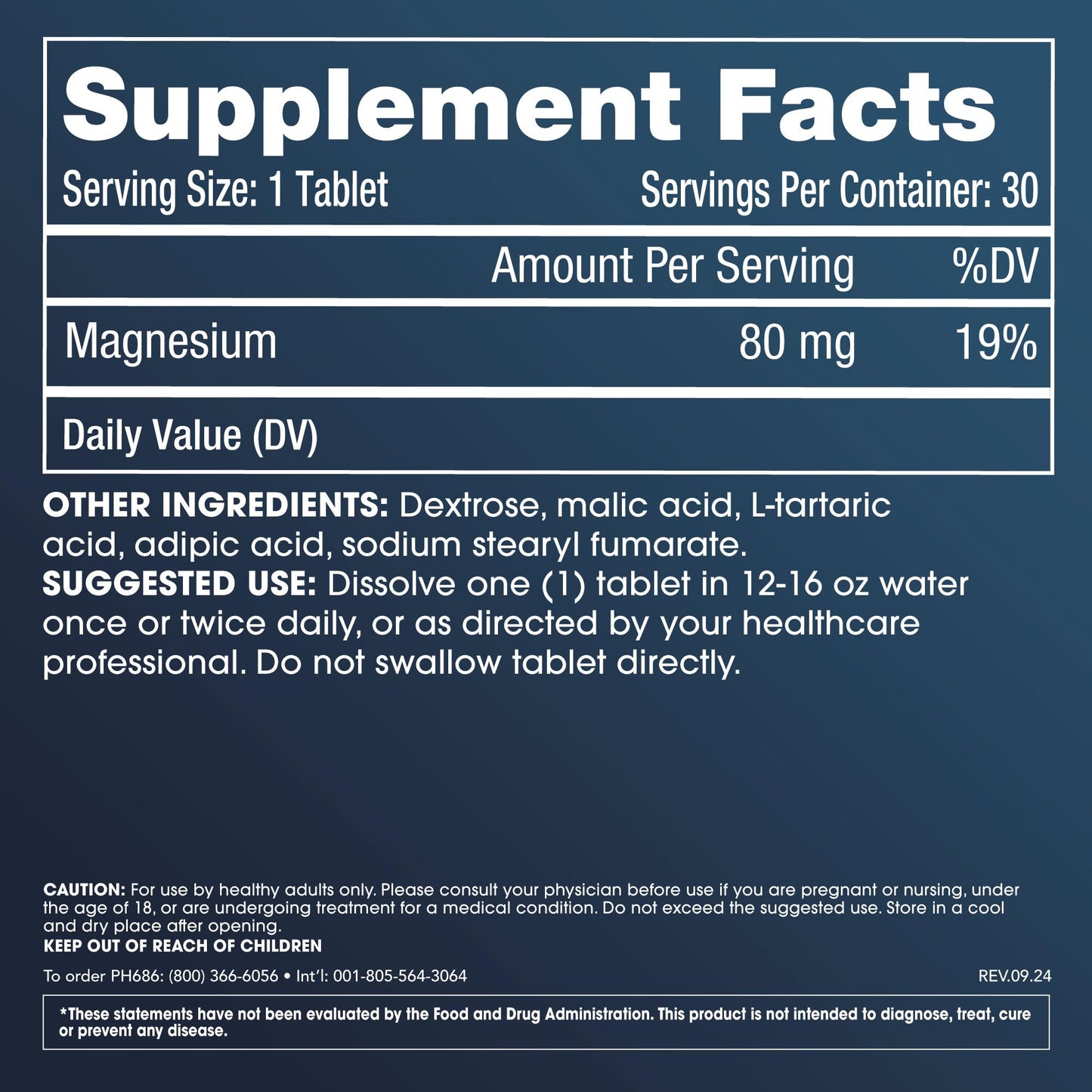 ProHealth Molecular Hydrogen Longevity Water Tablets 90 Tablets