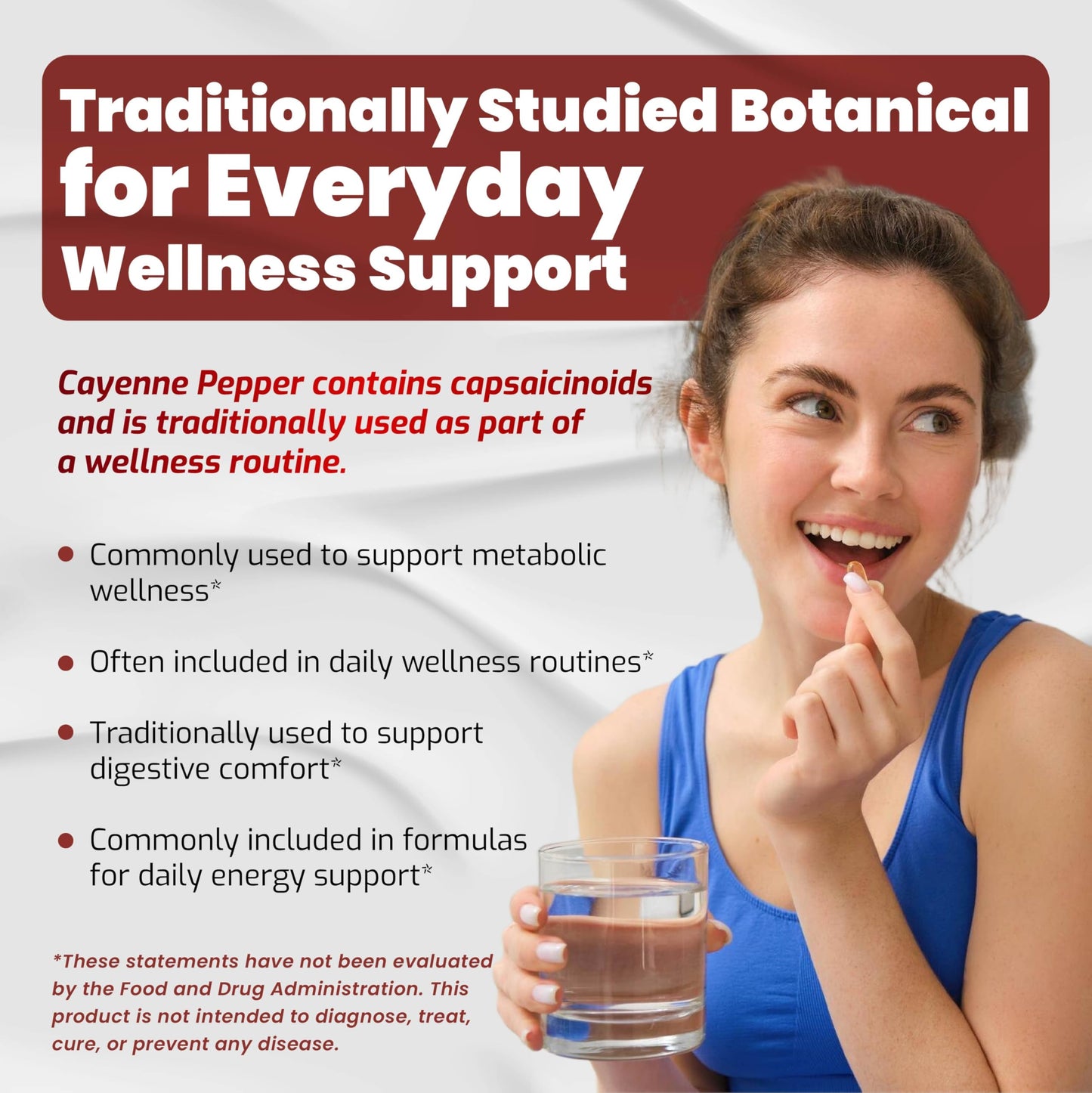 VEGATOT Organic Cayenne Pepper 9IN1 Complex with Cinnamon, Ginger, Turmeric Capsule, 150 Count