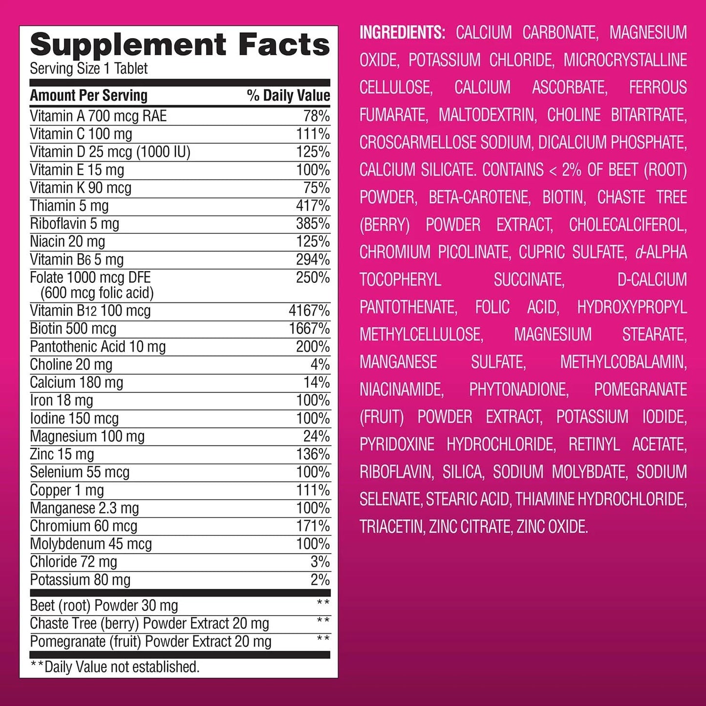 Member's Mark Women's Daily Multivitamin Softgel 275