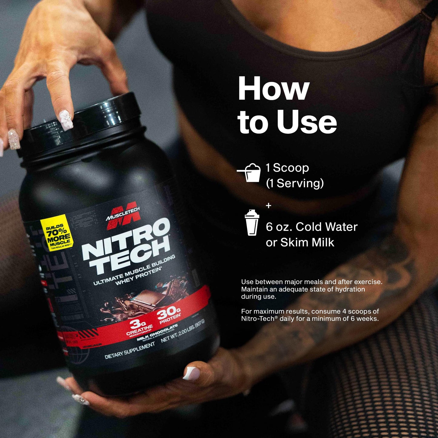 MuscleTech Whey Protein Powder Vanilla 64