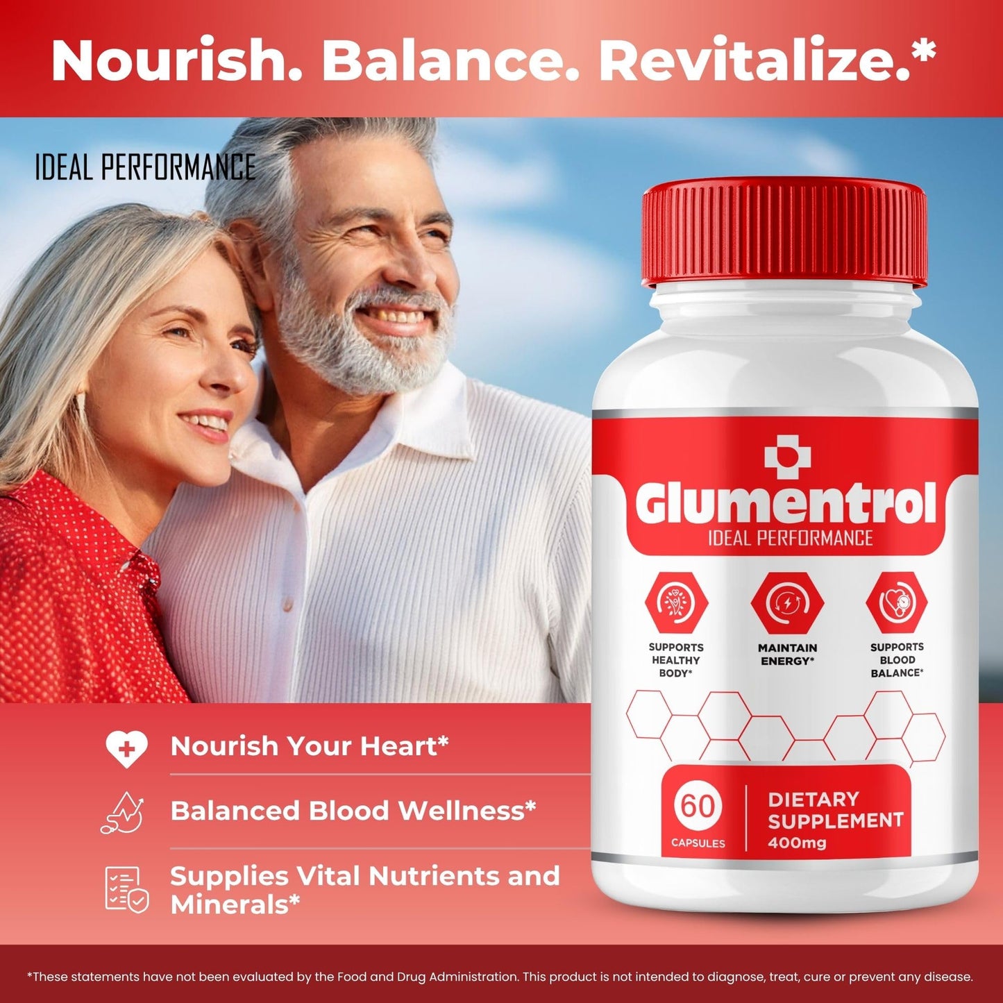 IDEAL PERFORMANCE Glumentrol Capsules 120 Count